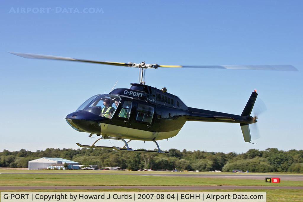 G-PORT, 1979 Bell 206B JetRanger III C/N 2784, Privately owned.