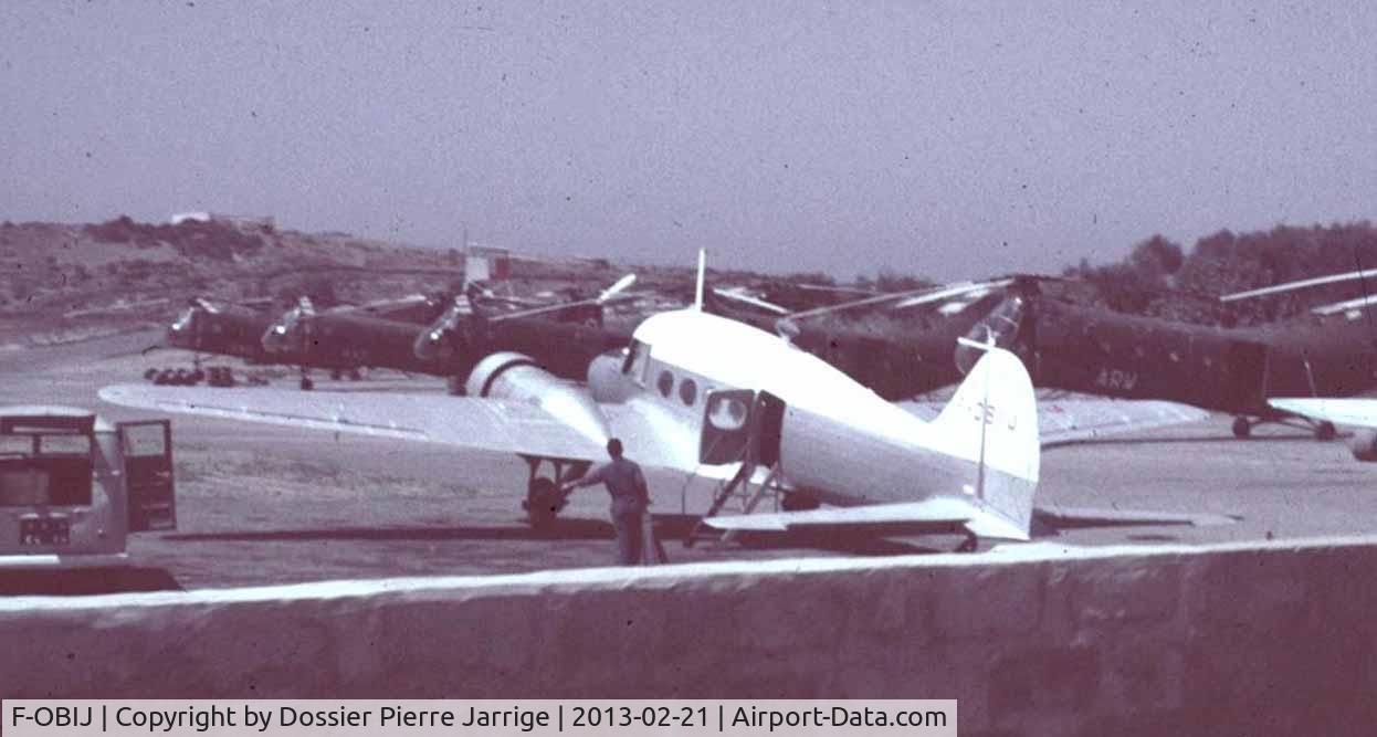 F-OBIJ, Avro 652A Anson II C/N VS-514, En service en Algérie en 1959.
Exploité par la Compagnie de Transports en Algérie. (CTA)
