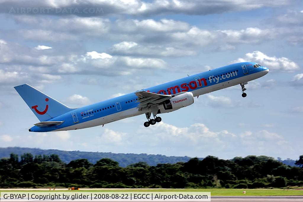 G-BYAP, 1994 Boeing 757-204 C/N 27236, MAN departure