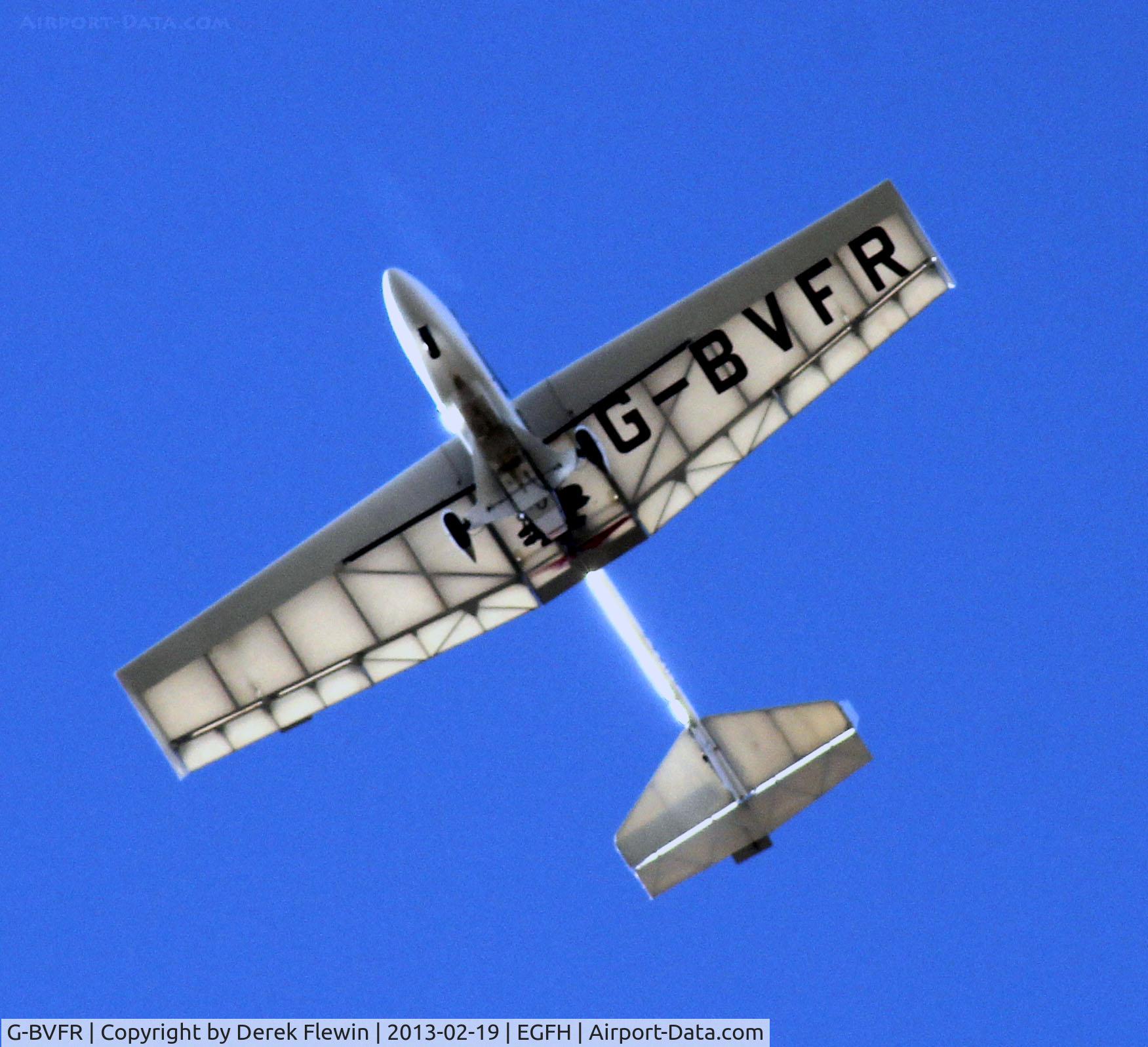 G-BVFR, 1993 CFM Streak Shadow C/N PFA 206-12567, Overfly prior to landing.