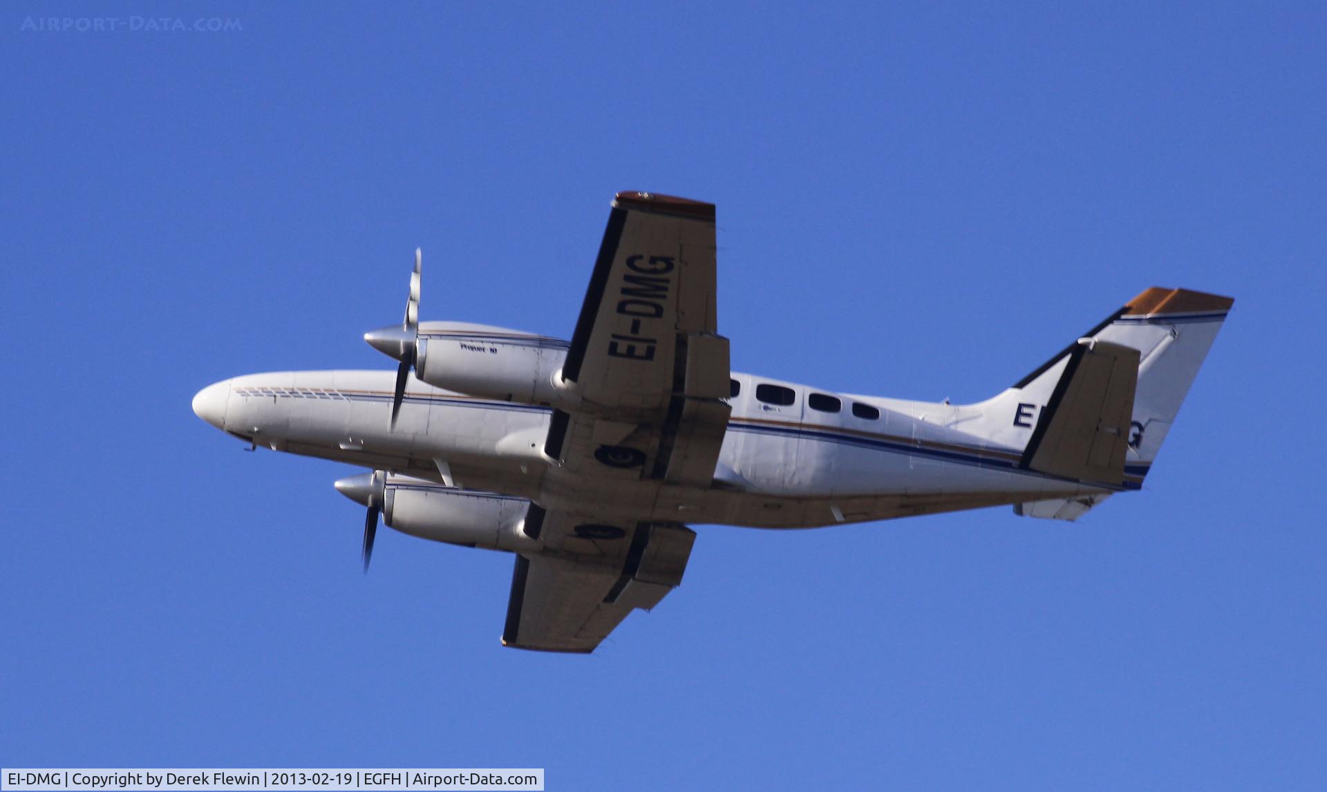 EI-DMG, 1980 Cessna 441 Conquest II C/N 441-0165, Departing runway 22 at EGFH.