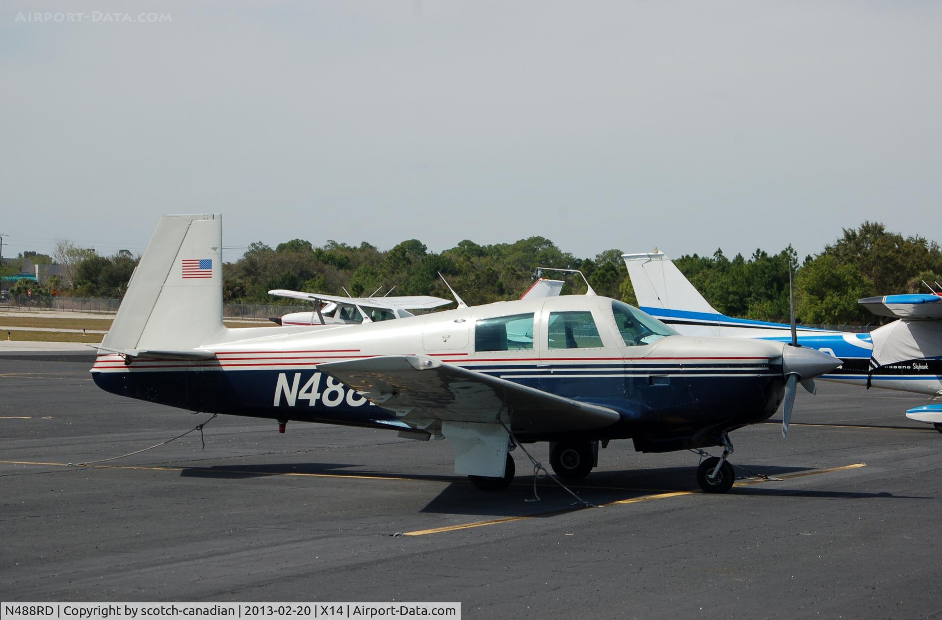 N488RD, 1966 Mooney M20E C/N 1300, 1966 Mooney M20E, N488RD, at La Belle Municipal Airport, La Belle, FL