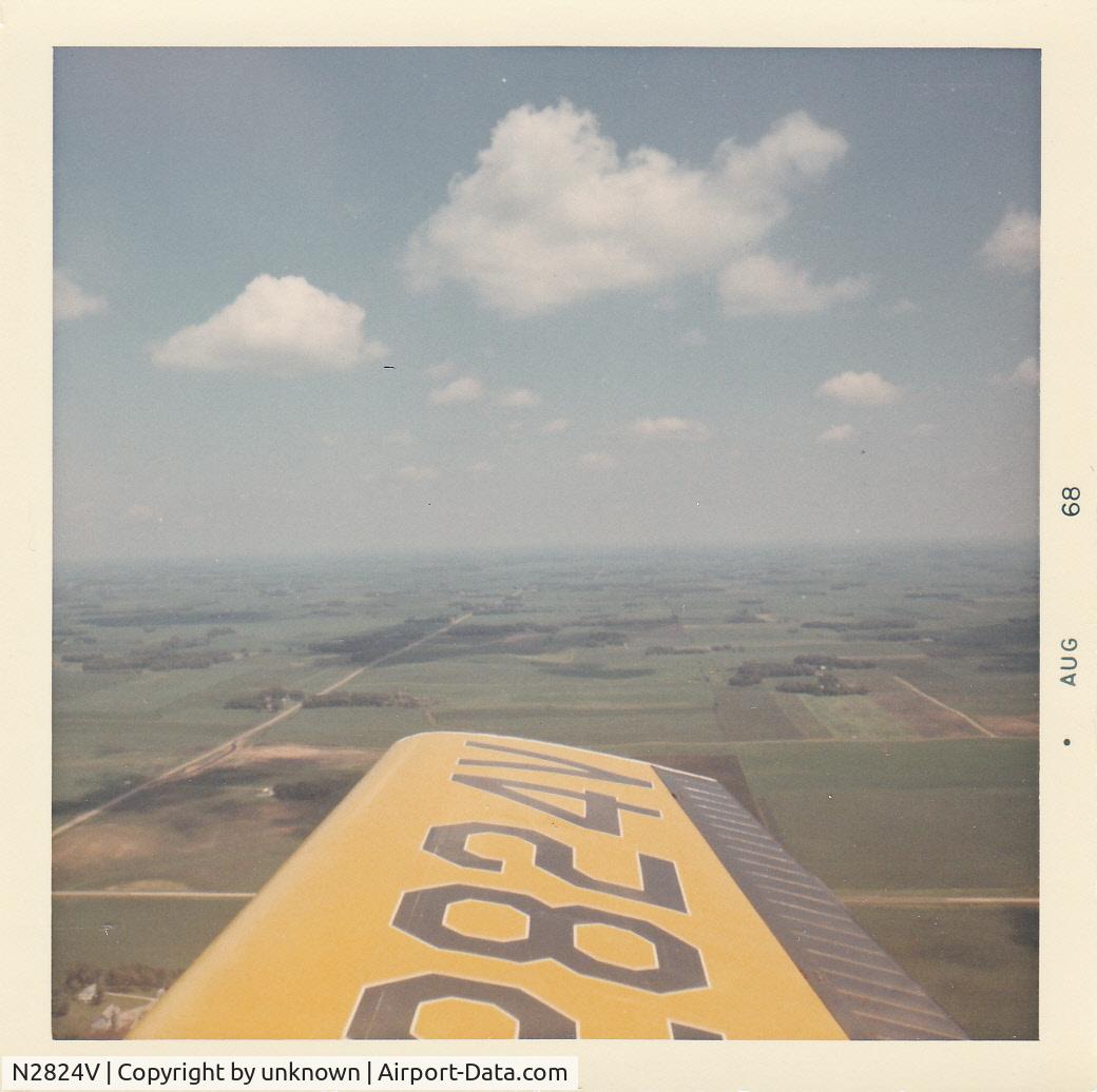 N2824V, 1947 Beech 35 Bonanza C/N D-228, Aircraft N2824V Photo from August 1968