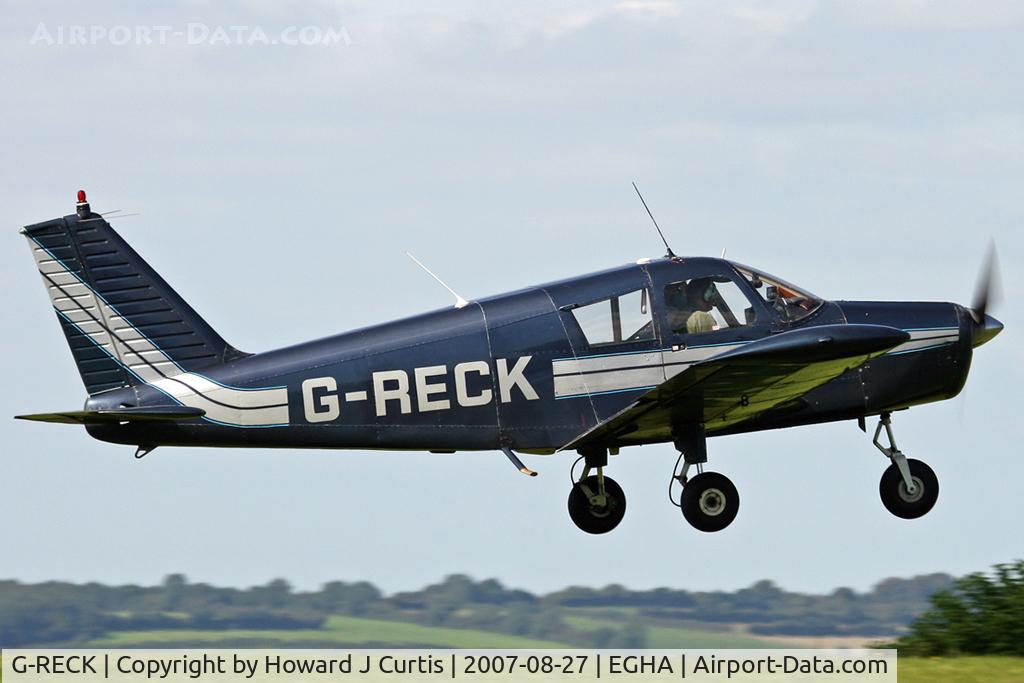 G-RECK, 1969 Piper PA-28-140 Cherokee C/N 28-25656, Privately owned.