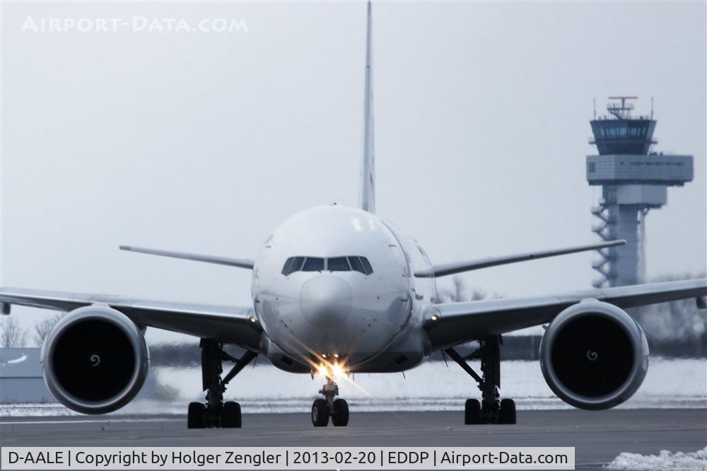 D-AALE, 2010 Boeing 777-FZN C/N 36198, Turn into taxiway tango.....