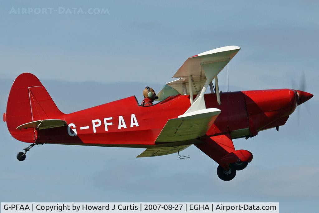 G-PFAA, 1990 EAA Biplane Model P-2 C/N PFA 1338, Privately owned.