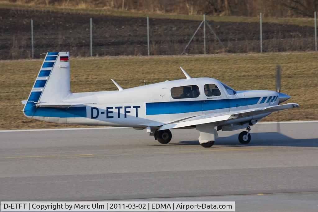 D-ETFT, Mooney M20K 252 TSE C/N 25-1227, rolling out after landing 07