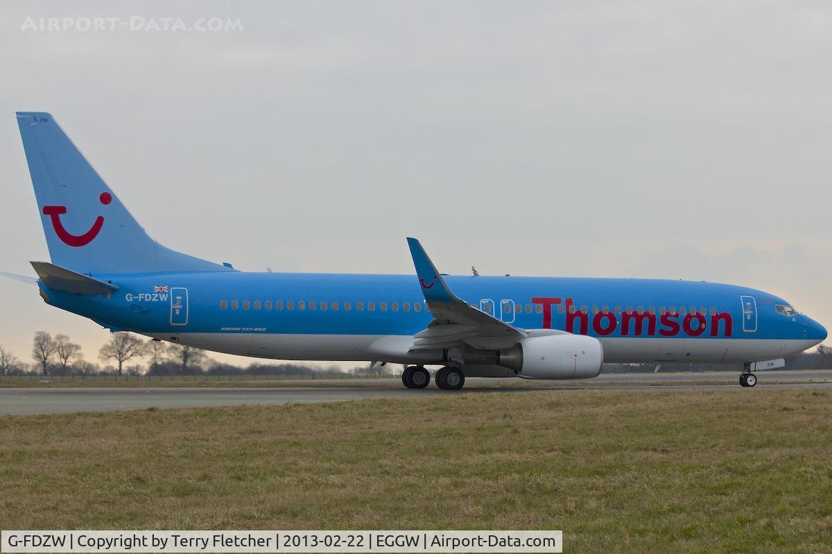 G-FDZW, 2011 Boeing 737-8K5 C/N 37254, Thomsons' 2011 Boeing 737-8K5, c/n: 37254 at Luton