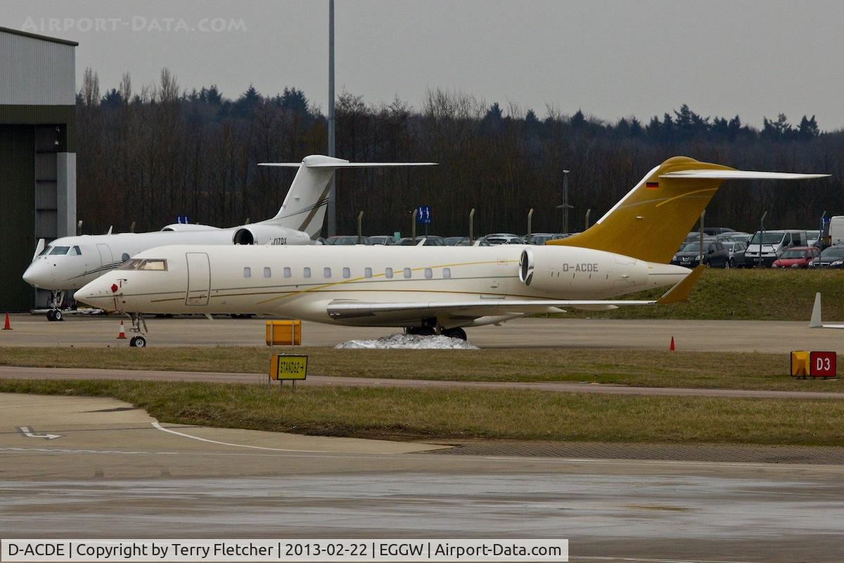 D-ACDE, 2010 Bombardier BD-700-1A11 Global Express C/N 9405, 2010 Bombardier BD-700-1A11 Global 5000, c/n: 9405 at Luton