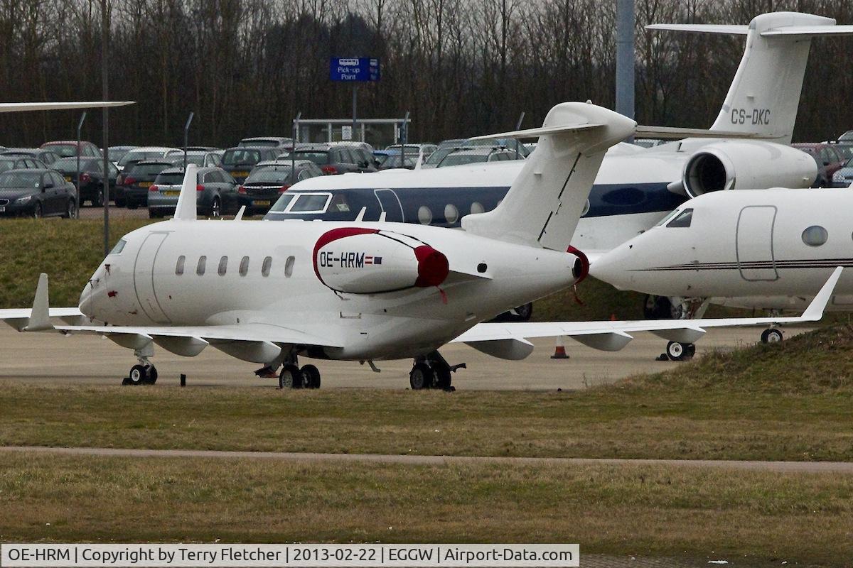 OE-HRM, 2008 Bombardier Challenger 300 (BD-100-1A10) C/N 20222, Bombardier BD-100-1A10 Challenger 300, c/n: 20222 at Luton