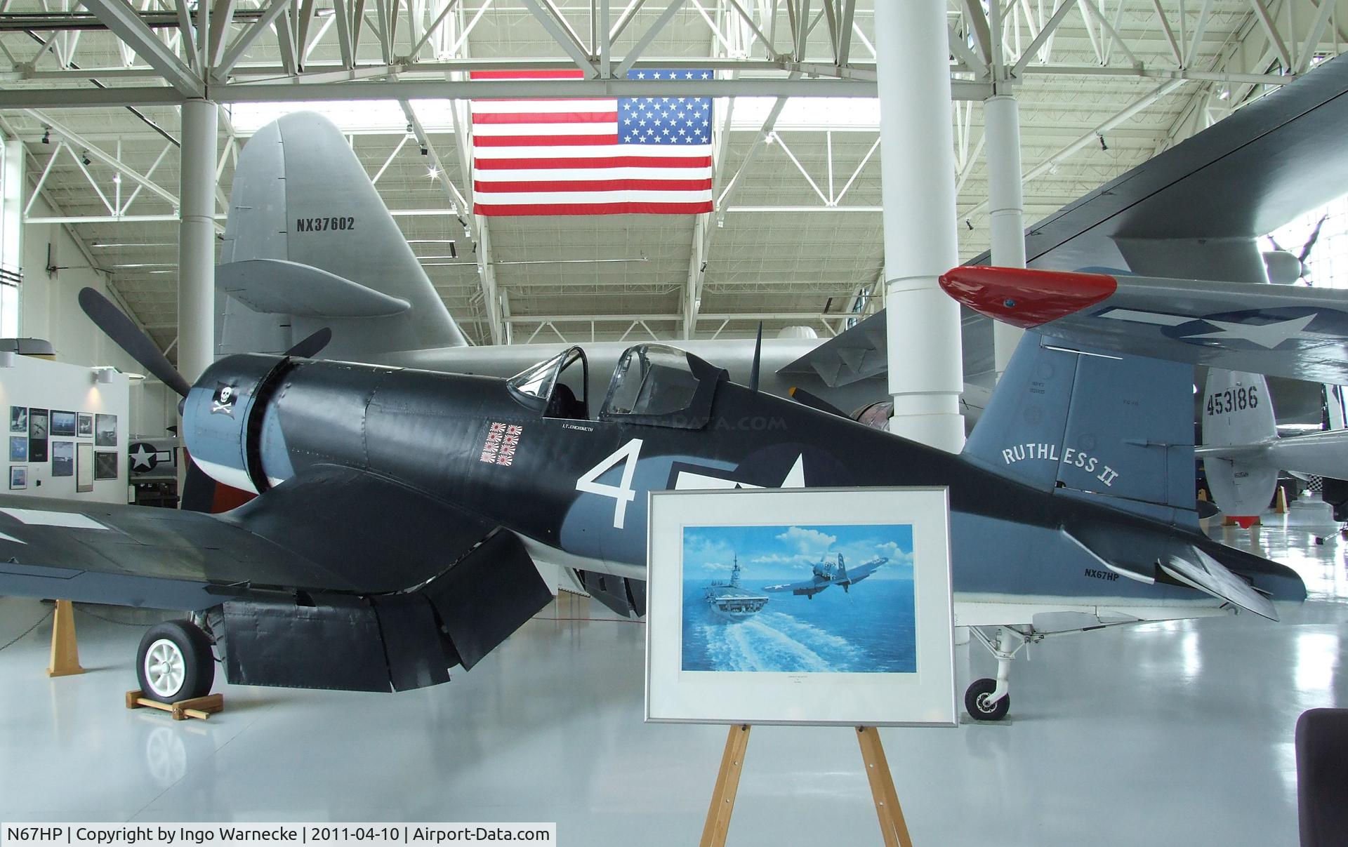 N67HP, 1945 Goodyear FG-1D Corsair C/N 3356, Vought (Goodyear) FG-1D (F4U) Corsair at the Evergreen Aviation & Space Museum, McMinnville OR