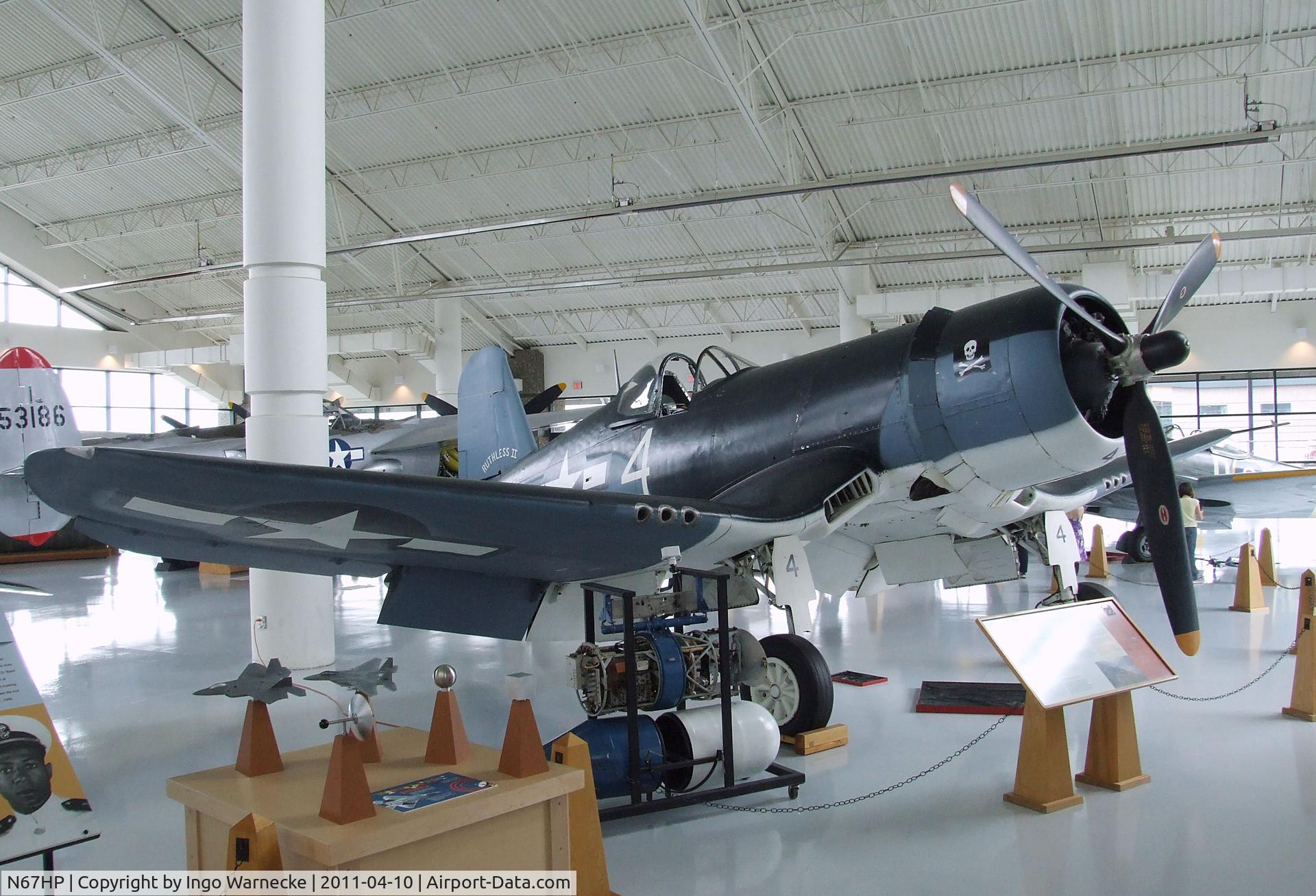 N67HP, 1945 Goodyear FG-1D Corsair C/N 3356, Vought (Goodyear) FG-1D (F4U) Corsair at the Evergreen Aviation & Space Museum, McMinnville OR