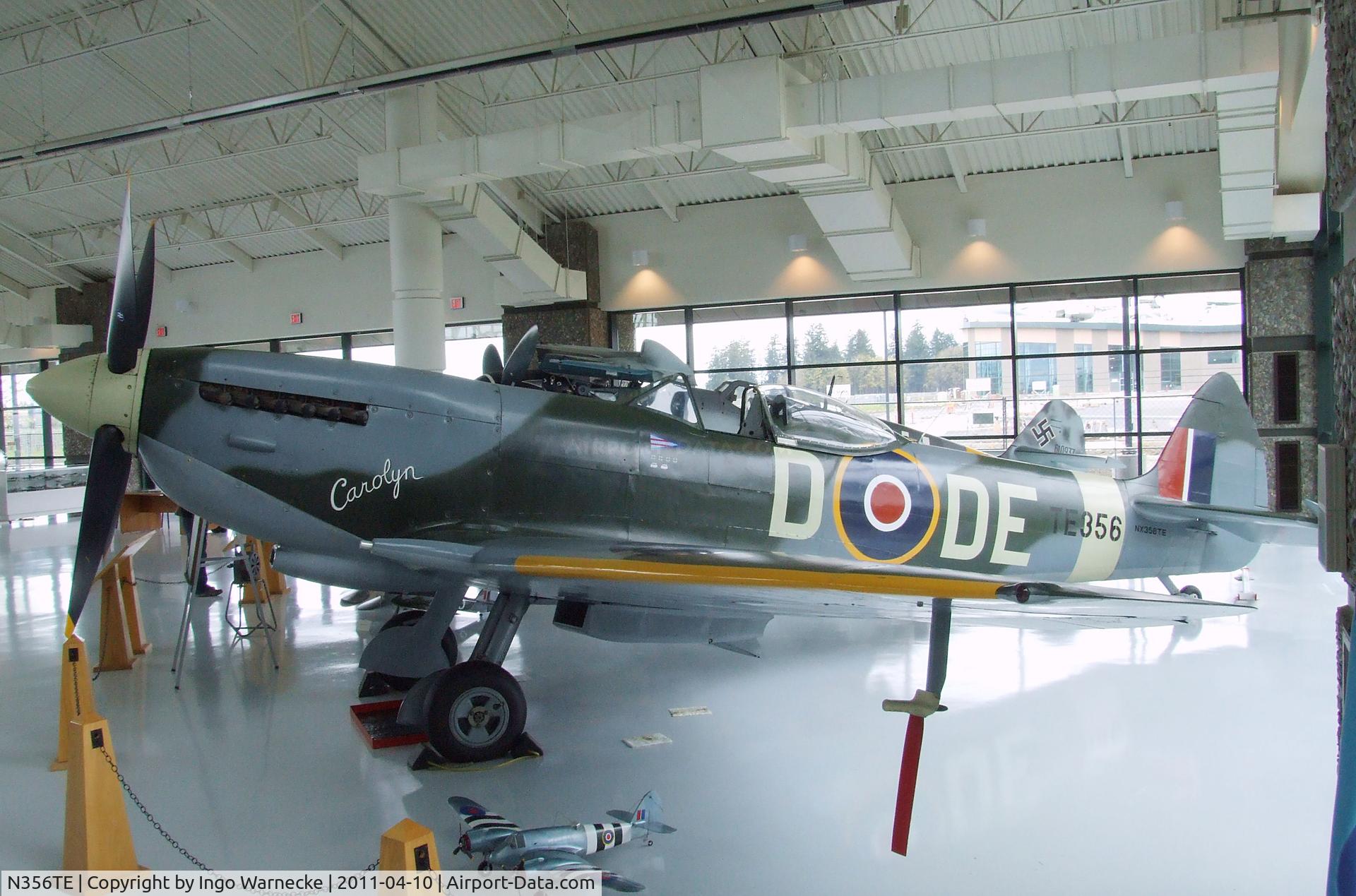 N356TE, 1945 Supermarine 361 Spitfire LFXVIe C/N CBAF.11470, Supermarine Spitfire Mk XVI at the Evergreen Aviation & Space Museum, McMinnville OR
