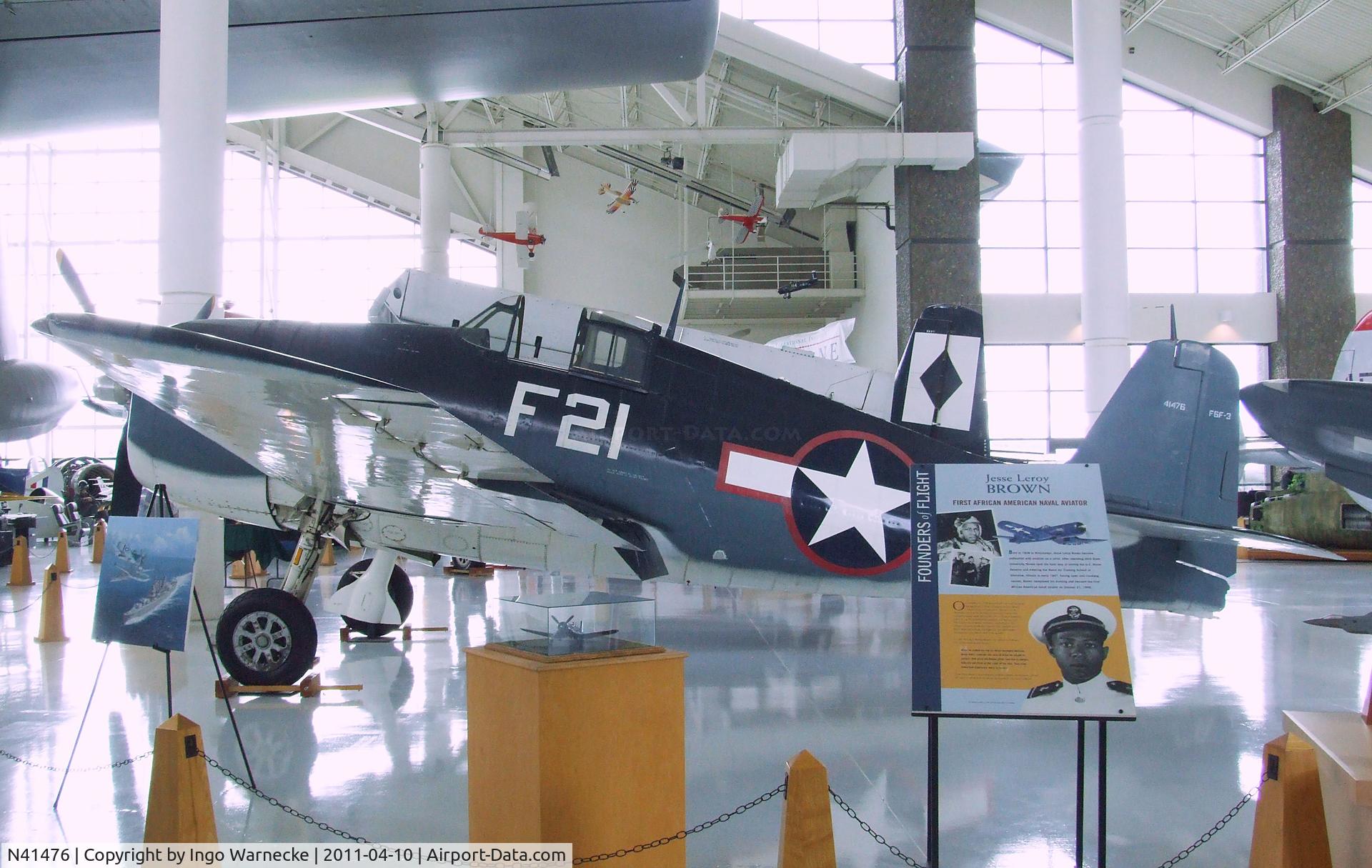 N41476, 1971 Grumman F6F-3 Hellcat C/N 2742, Grumman F6F-3 Hellcat at the Evergreen Aviation & Space Museum, McMinnville OR