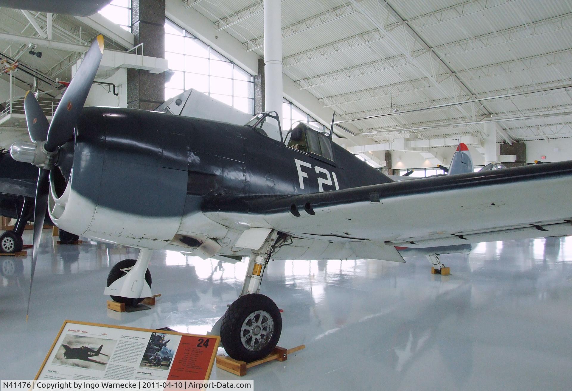 N41476, 1971 Grumman F6F-3 Hellcat C/N 2742, Grumman F6F-3 Hellcat at the Evergreen Aviation & Space Museum, McMinnville OR