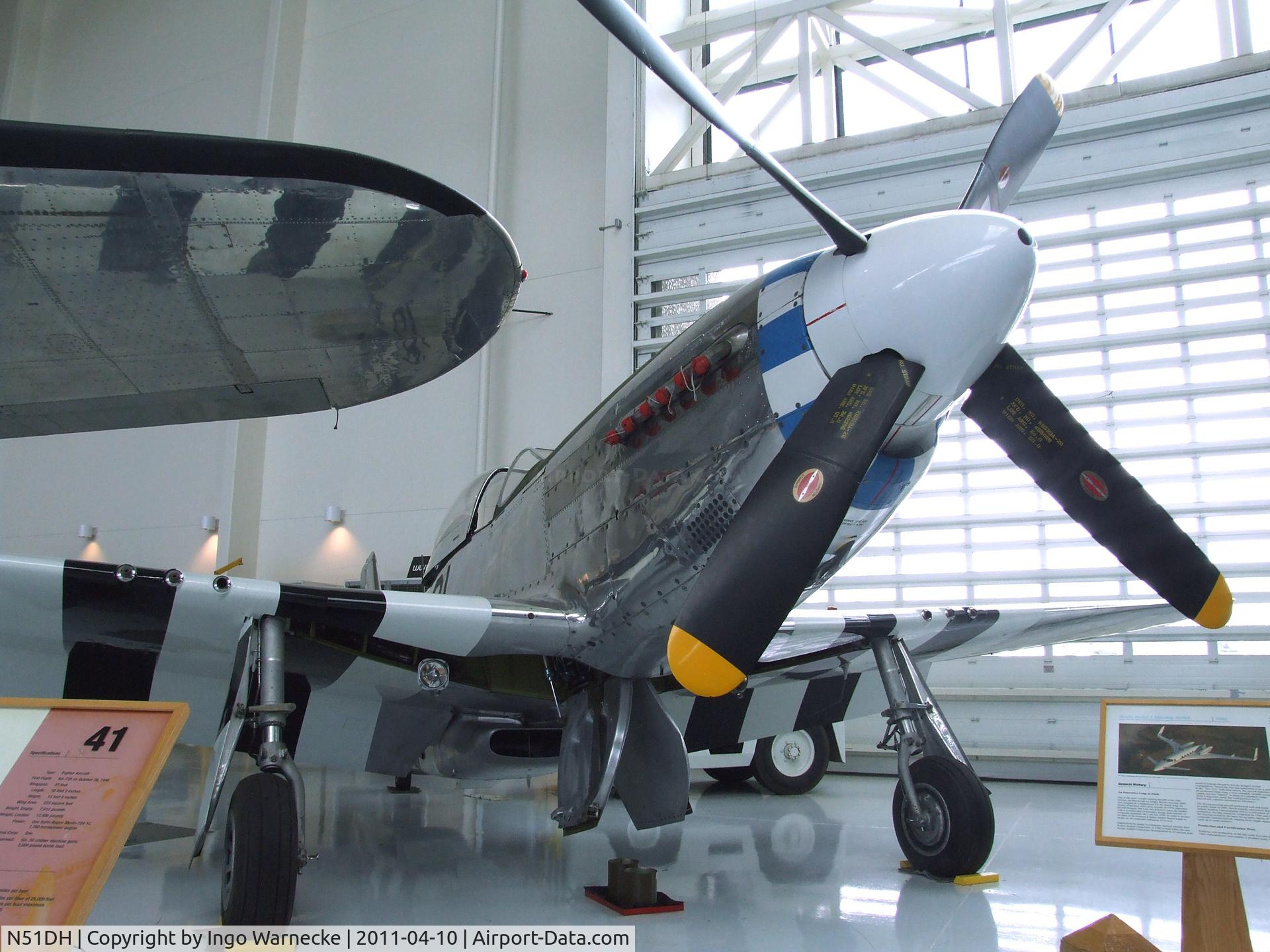N51DH, 1944 North American P-51D Mustang C/N 122-31302, North American P-51D Mustang at the Evergreen Aviation & Space Museum, McMinnville OR
