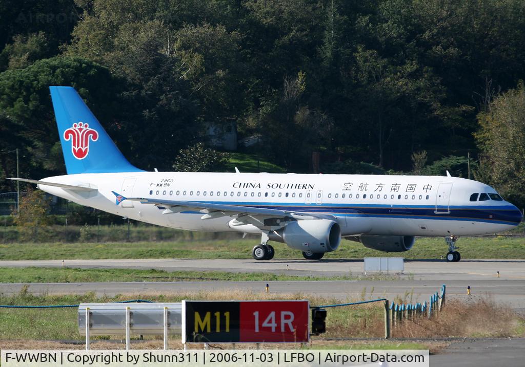 F-WWBN, 2006 Airbus A320-214 C/N 2960, C/n 2960 - To be B-6292