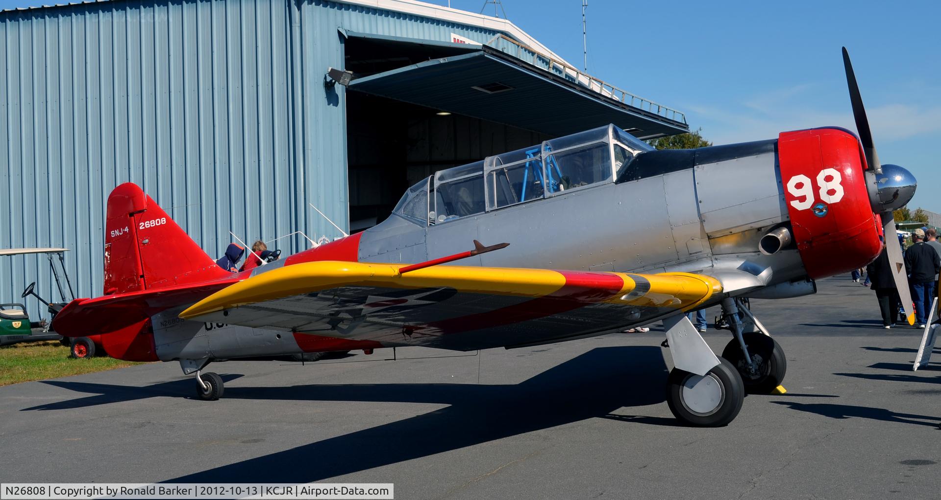 N26808, 1956 North American SNJ-4 Texan C/N 88-11452, Culpeper Air Fest 2012