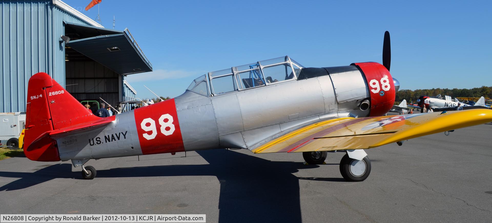 N26808, 1956 North American SNJ-4 Texan C/N 88-11452, Culpeper Air Fest 2012
