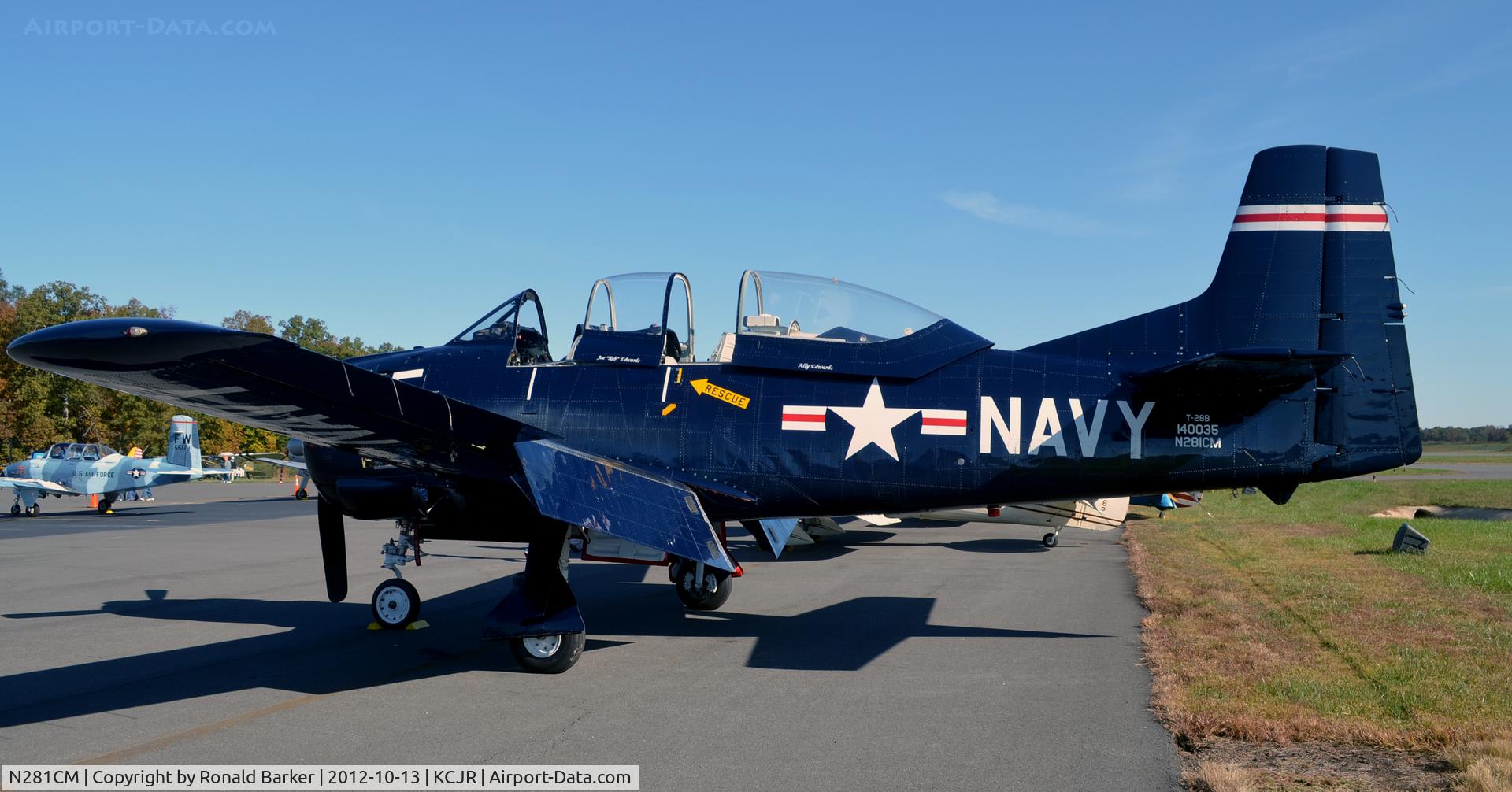 N281CM, 1955 North American T-28B Trojan C/N 219-34, Culpeper Air Fest 2012