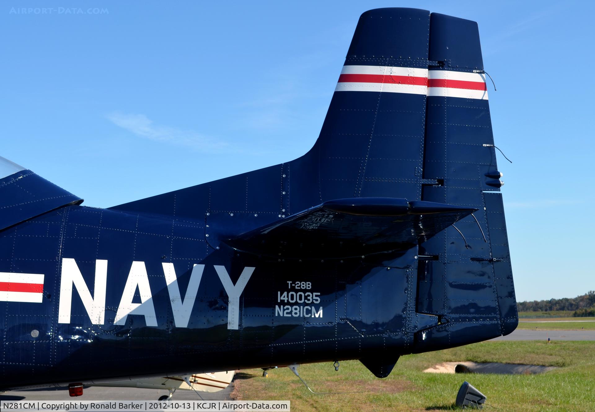 N281CM, 1955 North American T-28B Trojan C/N 219-34, Culpeper Air Fest 2012