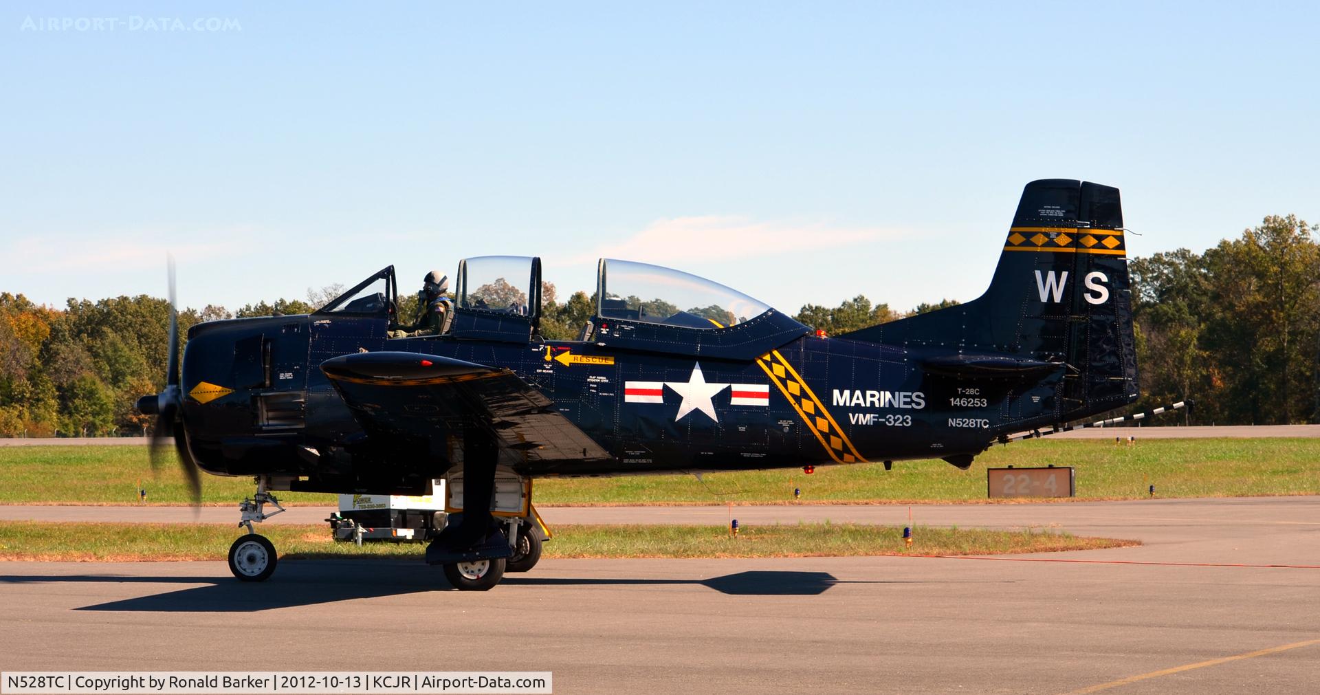 N528TC, 1957 North American T-28C Trojan C/N 252-16, Taxi - Culpeper Air Fest 2012