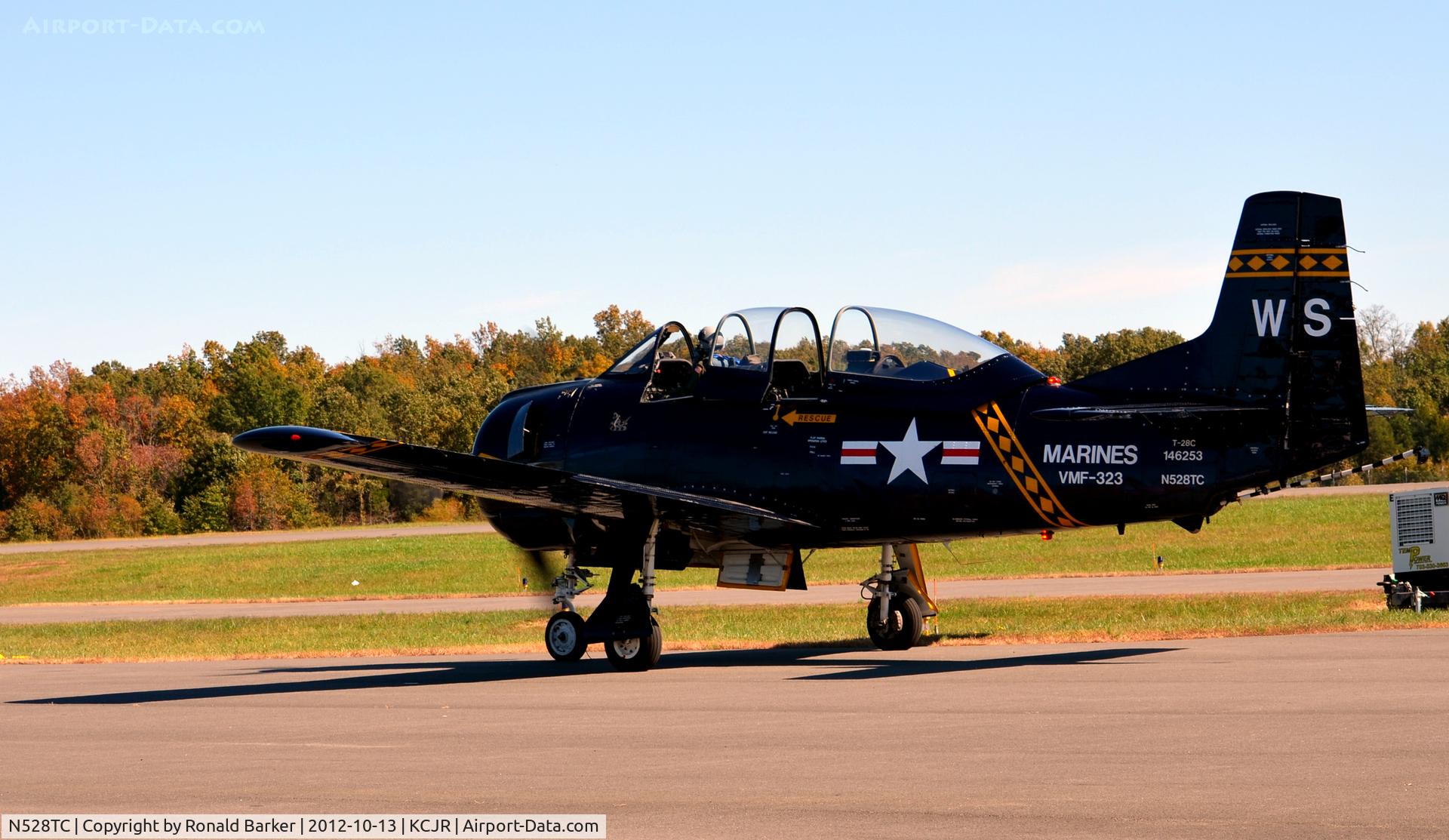 N528TC, 1957 North American T-28C Trojan C/N 252-16, Taxi - Culpeper Air Fest 2012