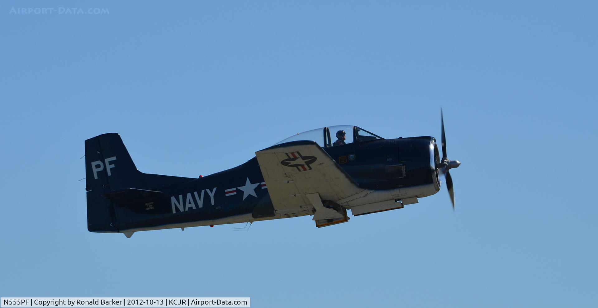 N555PF, 1954 North American T-28B Trojan C/N 200-336 (138265), Takeoff - Culpeper Air Fest 2012