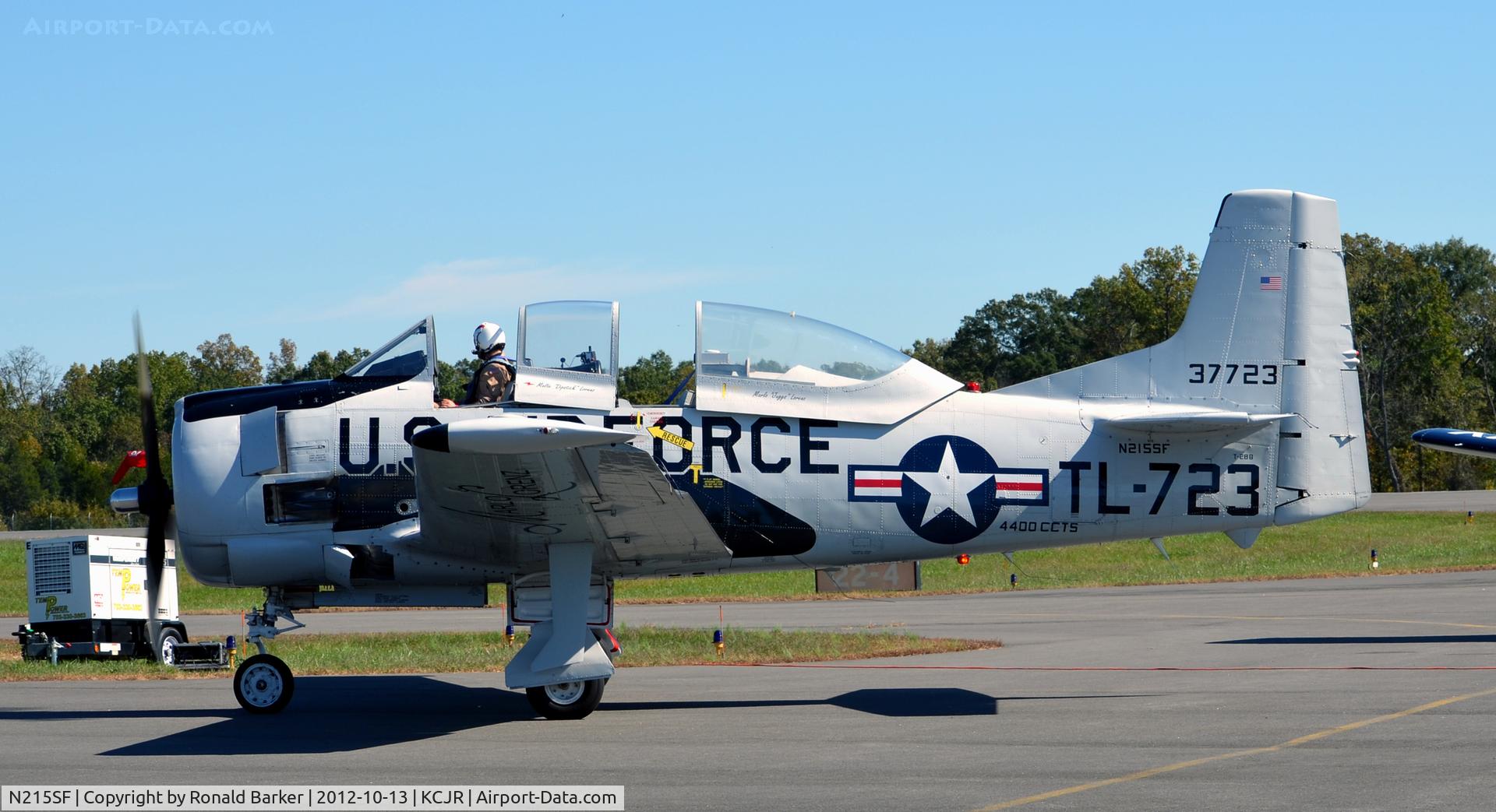N215SF, 1955 North American T-28B Trojan C/N 200-86 (137723), Taxi - Culpeper Air Fest 2012