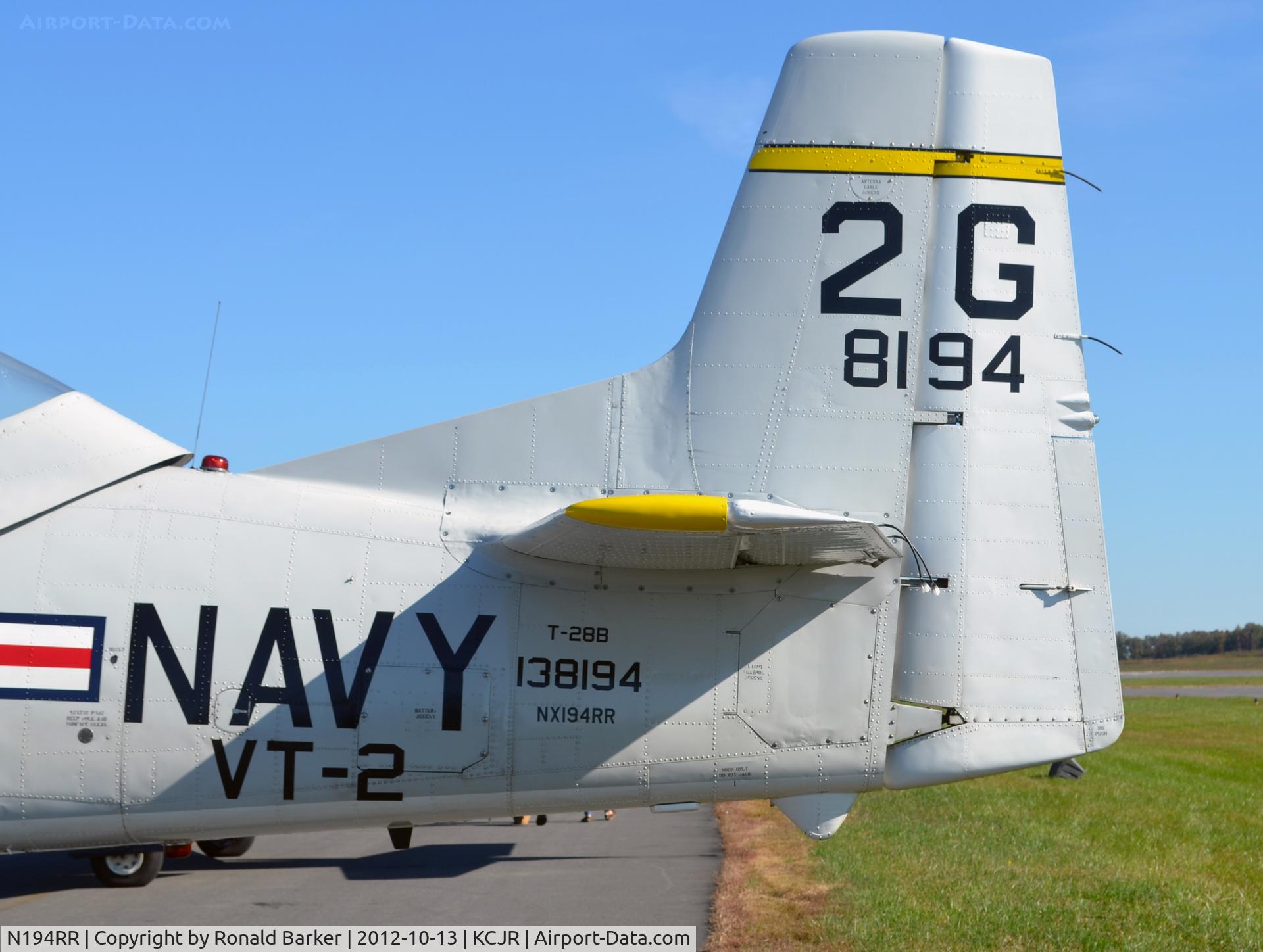 N194RR, North American T-28B Trojan C/N 200-265 (138194), Culpeper Air Fest 2012