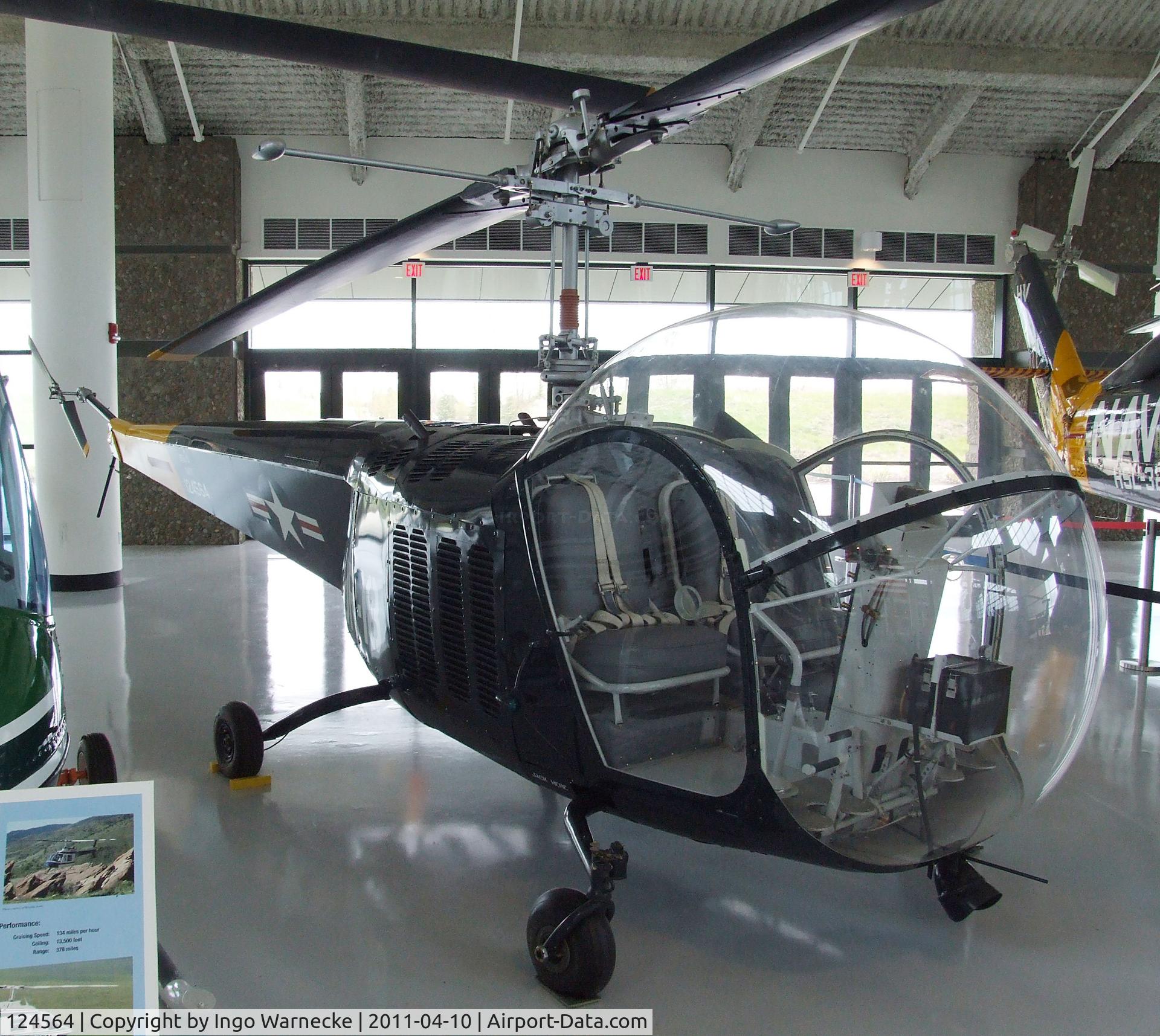 124564, 1950 Bell HTL-3 C/N 168, Bell HTL-3 Sioux at the Evergreen Aviation & Space Museum, McMinnville OR