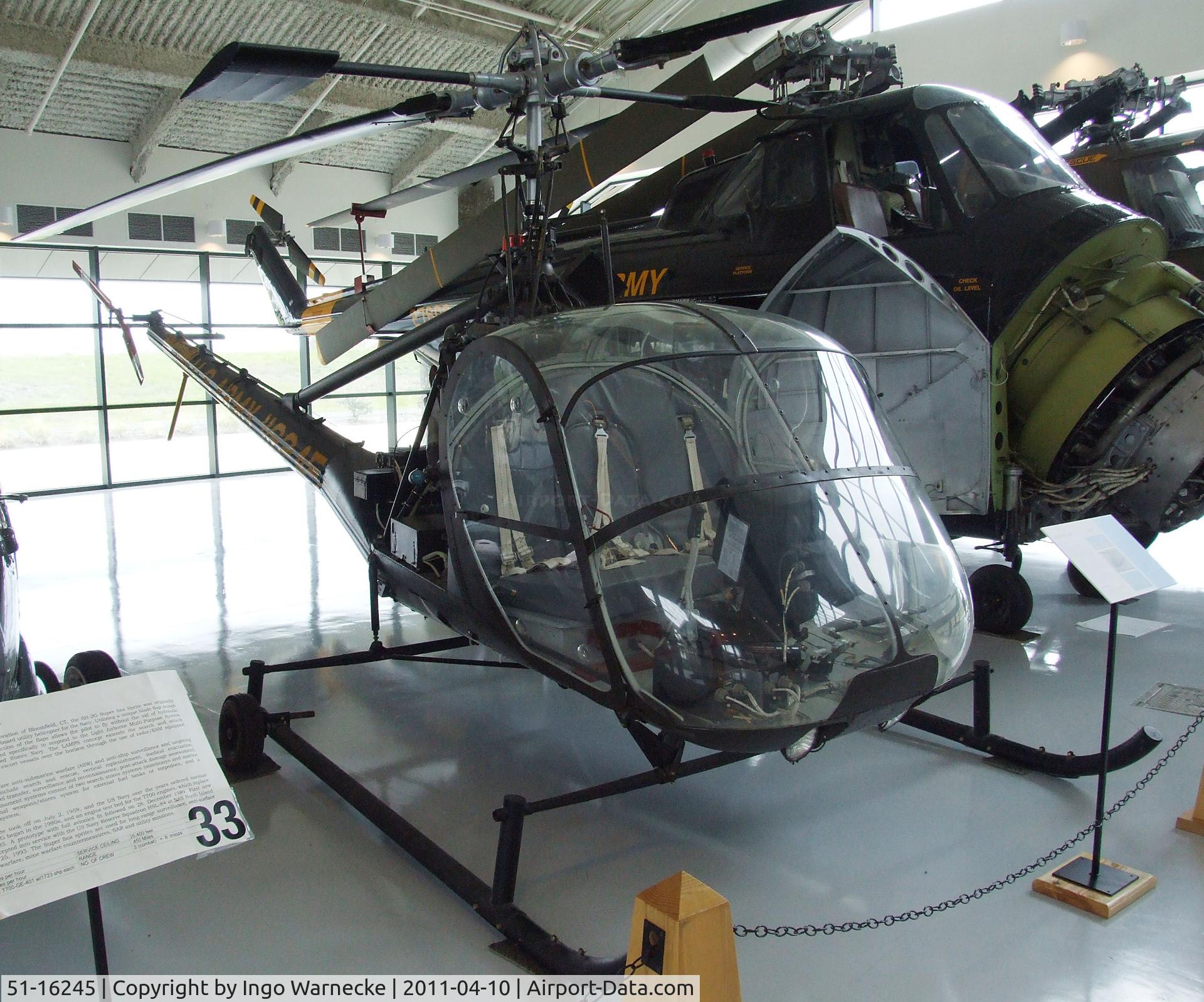 51-16245, 1951 Hiller OH-23B Raven Raven C/N 437, Hiller OH-23B Raven at the Evergreen Aviation & Space Museum, McMinnville OR