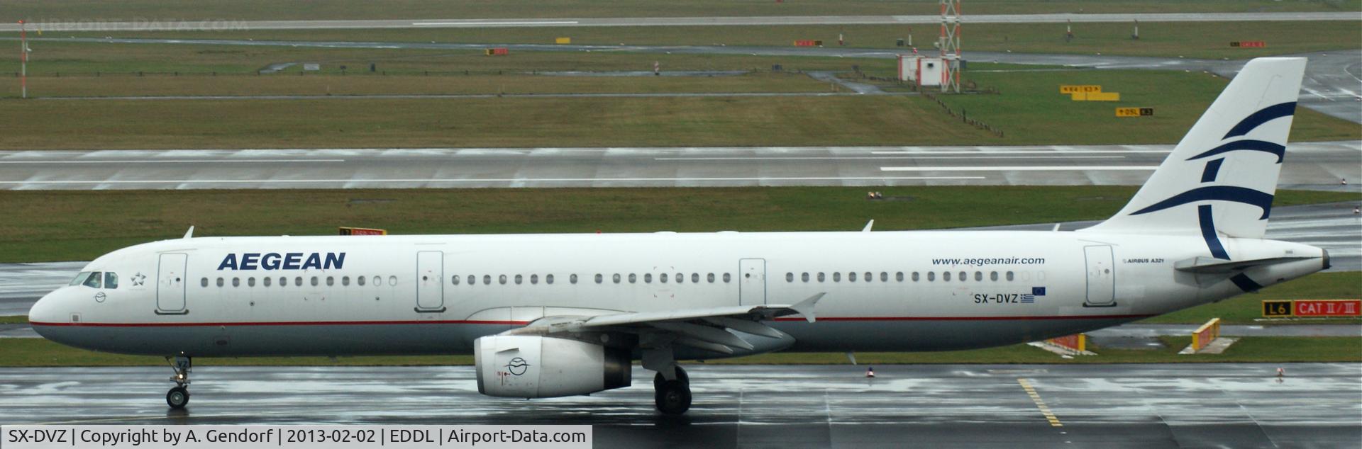SX-DVZ, 2009 Airbus A321-231 C/N 3820, Aegean Airlines, seen here on taxiway M at Düsseldorf Int´l (EDDL)
