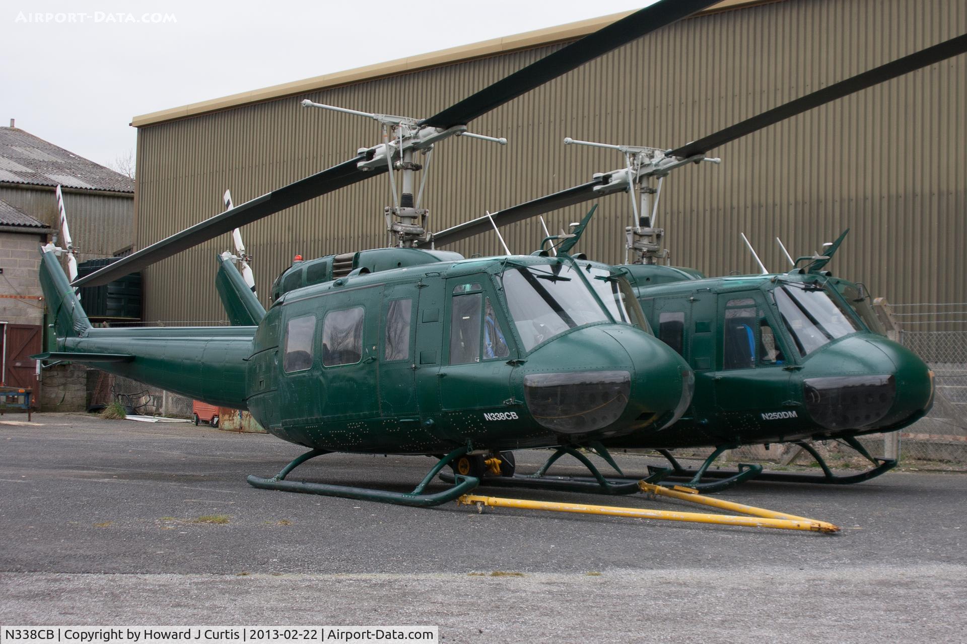 N338CB, Bell UH-1H Iroquois C/N 5812, Privately owned. At Sparkford, Somerset.