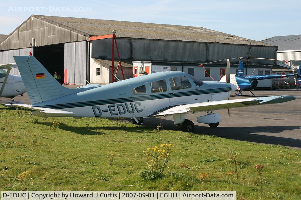 D-EDUC, 1992 Piper PA-28-181 Archer II C/N 2890170, Privately owned.