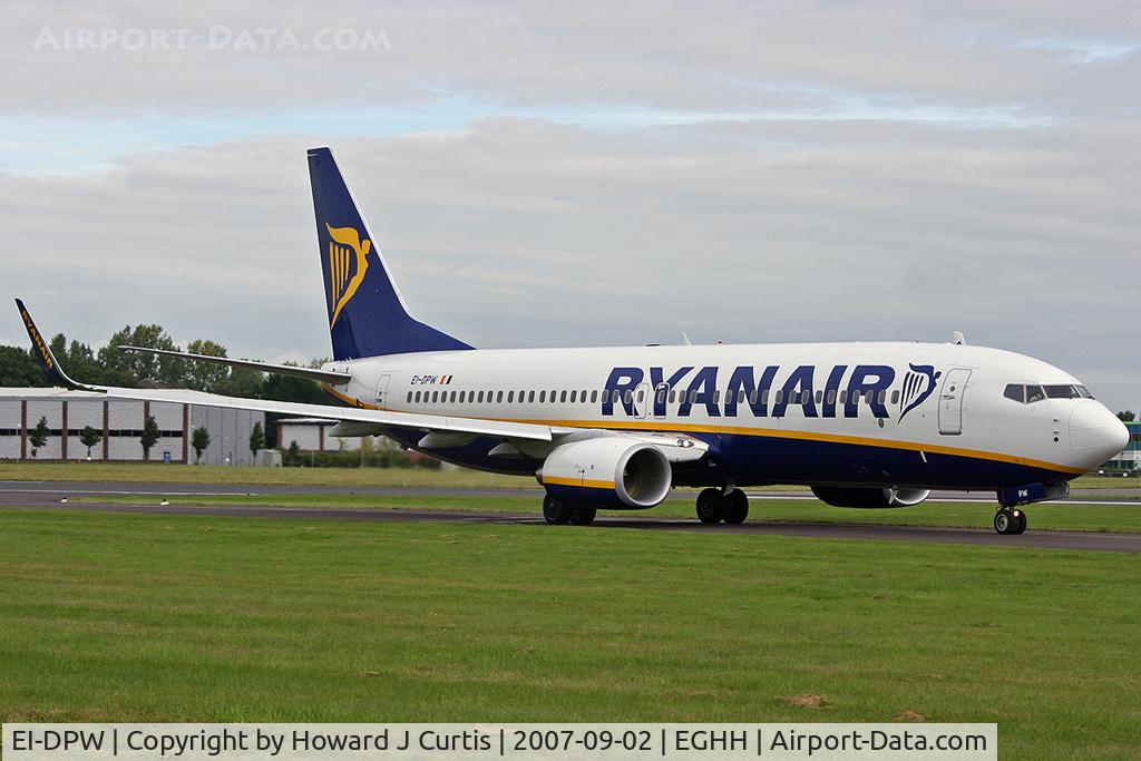 EI-DPW, 2007 Boeing 737-8AS C/N 35552, Ryanair