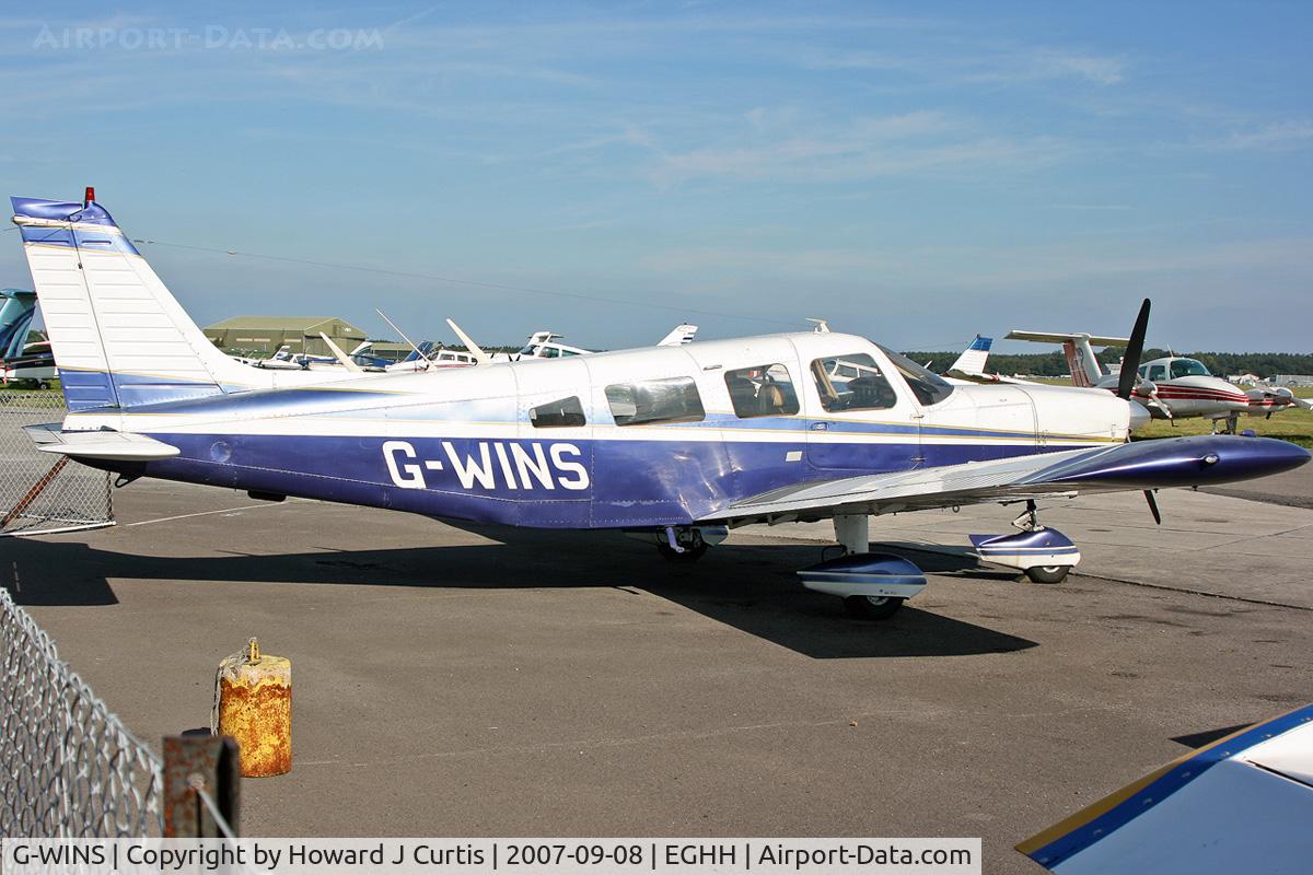 G-WINS, 1976 Piper PA-32-300 Cherokee Six Cherokee Six C/N 32-7640065, Privately owned.