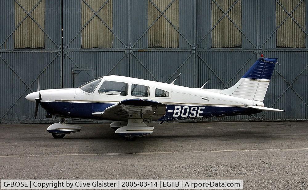 G-BOSE, 1985 Piper PA-28-181 Cherokee Archer II C/N 28-8590007, Ex: N143AV > G-BOSE - Originally owned to, Klingair Ltd in May 1988 and currently owned to and a trustee of, G-BOSE Group since October 2002