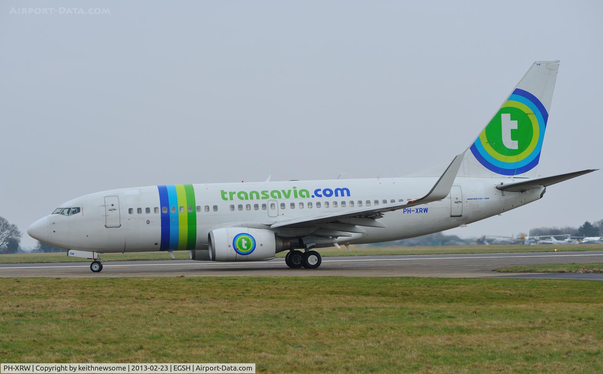 PH-XRW, 2003 Boeing 737-7K2 C/N 33465, Leaving following maintenance.
