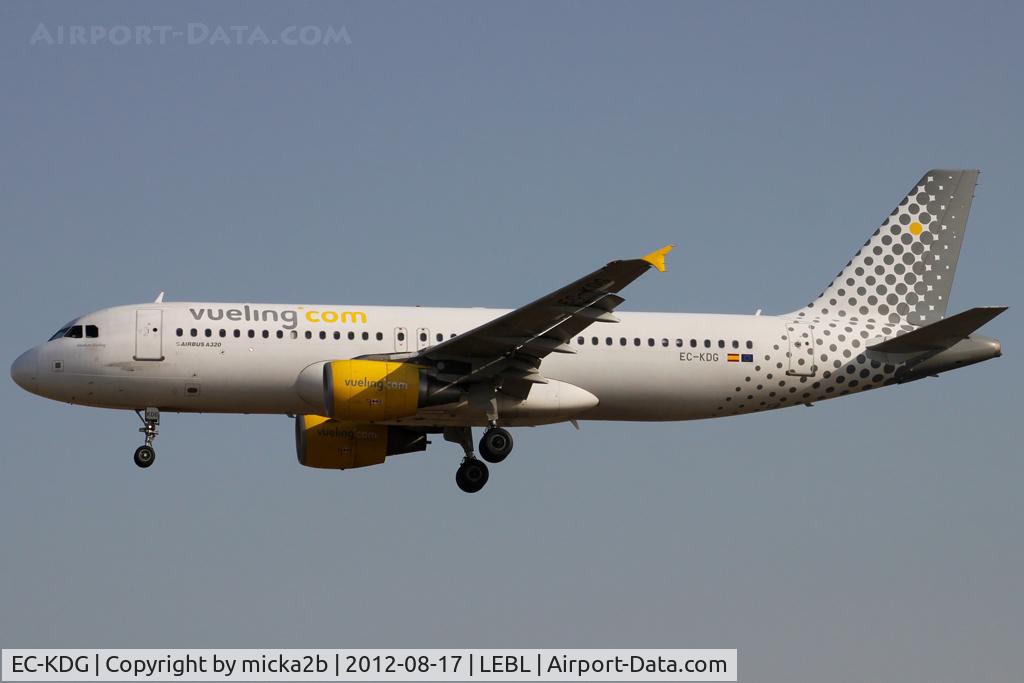 EC-KDG, 2007 Airbus A320-214 C/N 3095, Landing