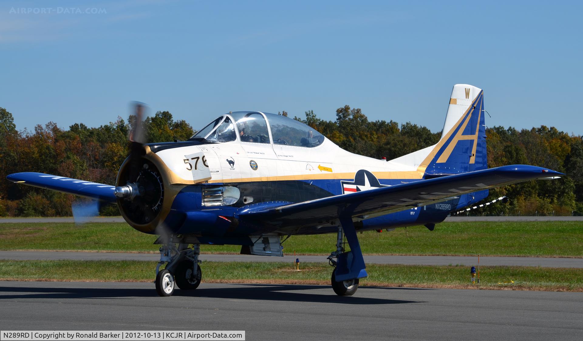 N289RD, 1956 North American T-28C Trojan C/N 226-153, Taxi  - Culpeper Air Fest 2012
