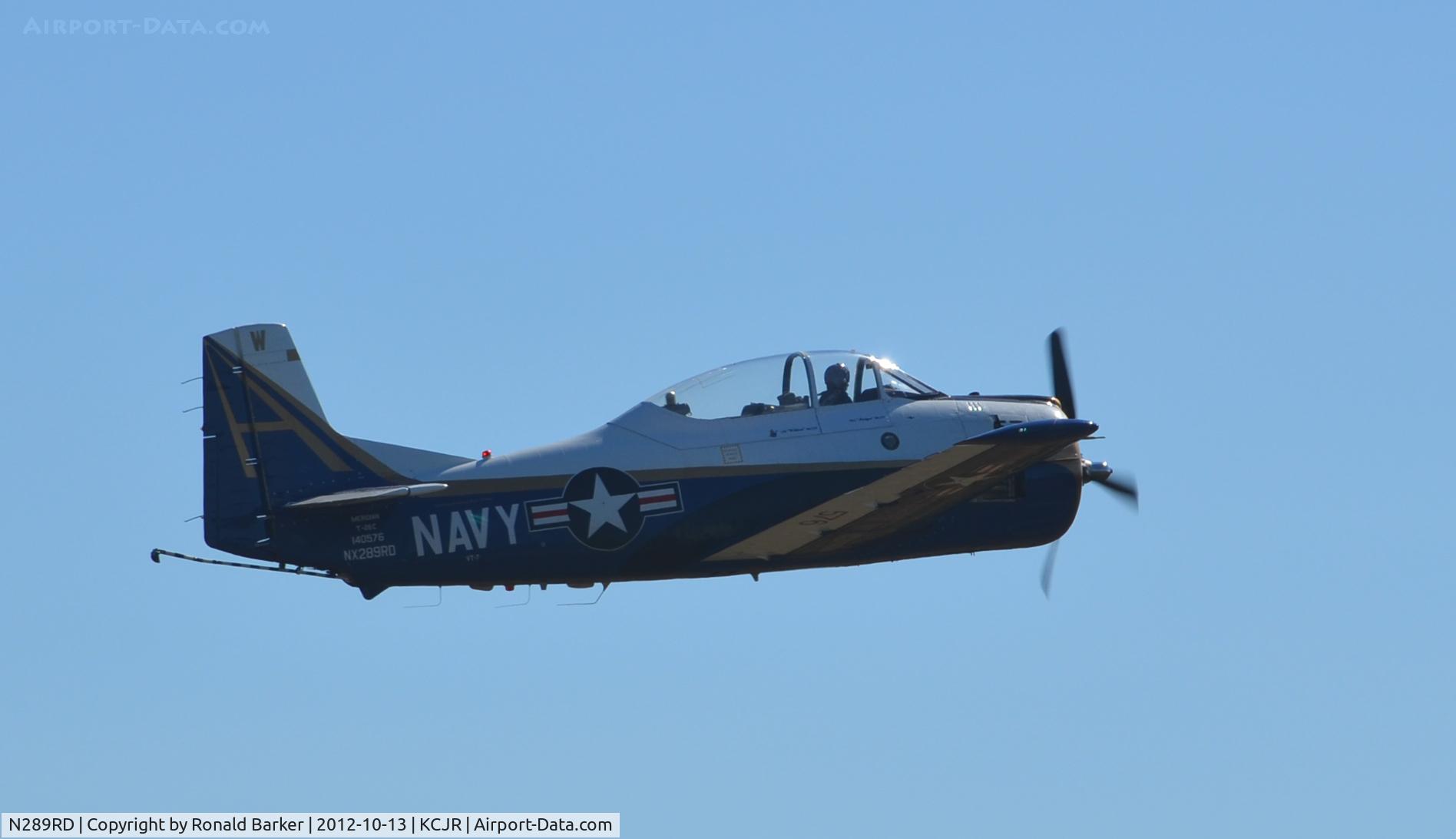 N289RD, 1956 North American T-28C Trojan C/N 226-153, Takeoff gear up - Culpeper Air Fest 2012