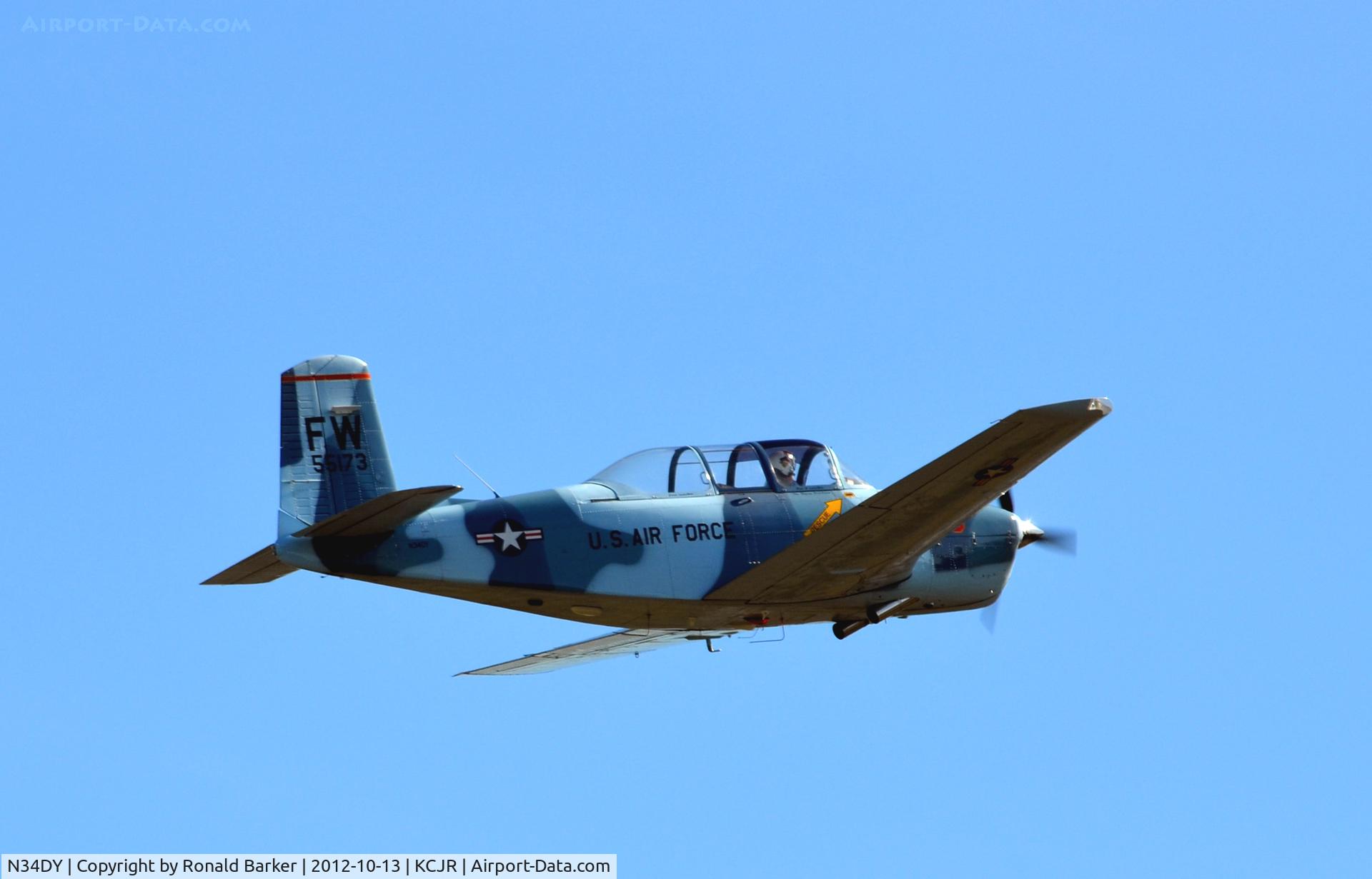 N34DY, 1956 Beech A45 C/N G-730, Departure - Culpeper Air Fest 2012