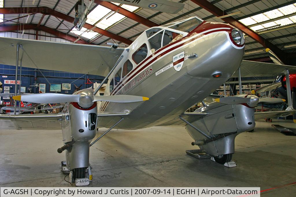 G-AGSH, 1945 De Havilland DH-89A Dominie/Dragon Rapide C/N 6884, Privately owned.
