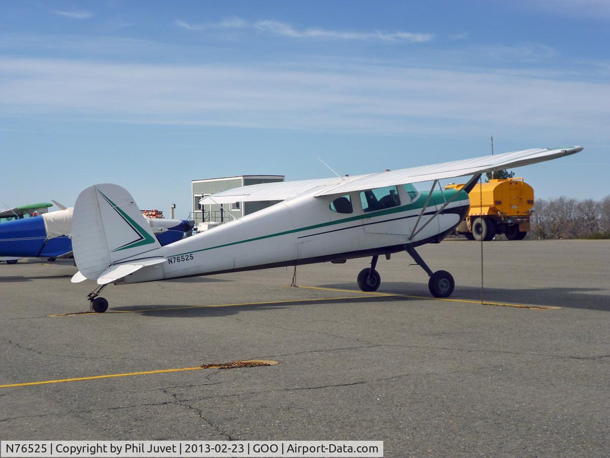 N76525, 1946 Cessna 140 C/N 10961, Parked at Nevada County Air Park, Grass Valley, CA.