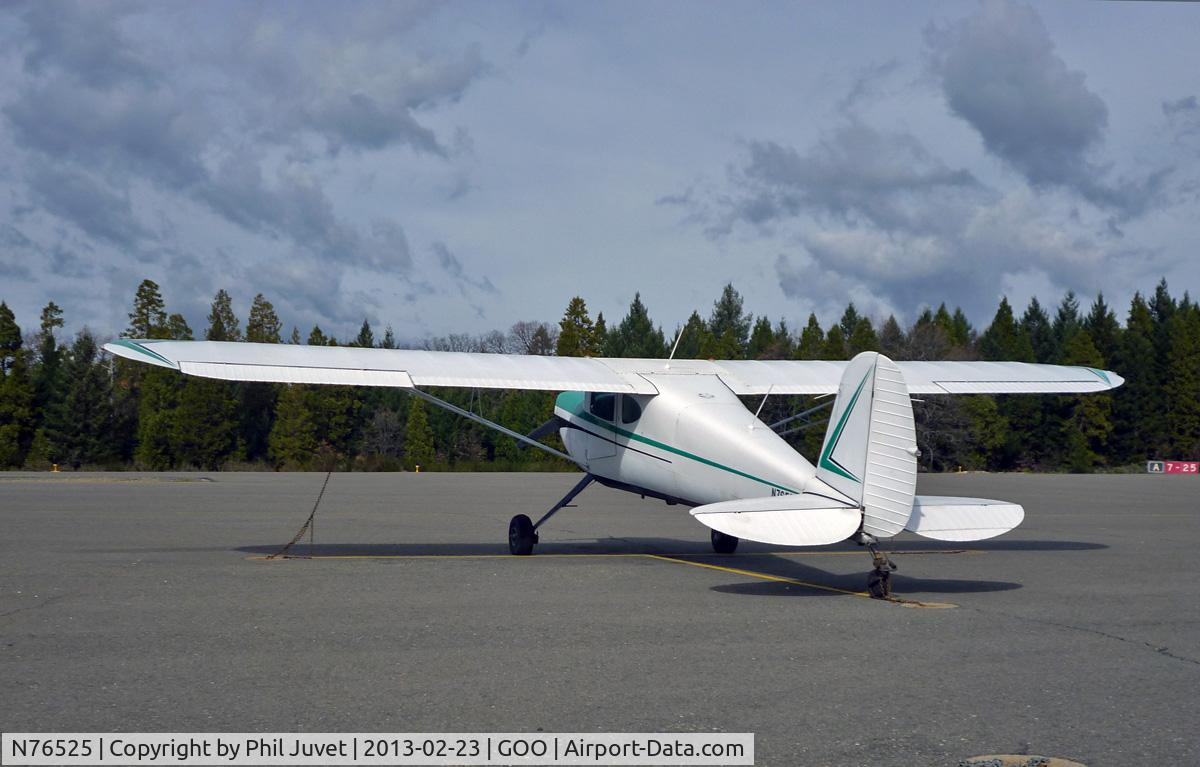 N76525, 1946 Cessna 140 C/N 10961, Parked at Nevada County Air Park, Grass Valley, CA.
