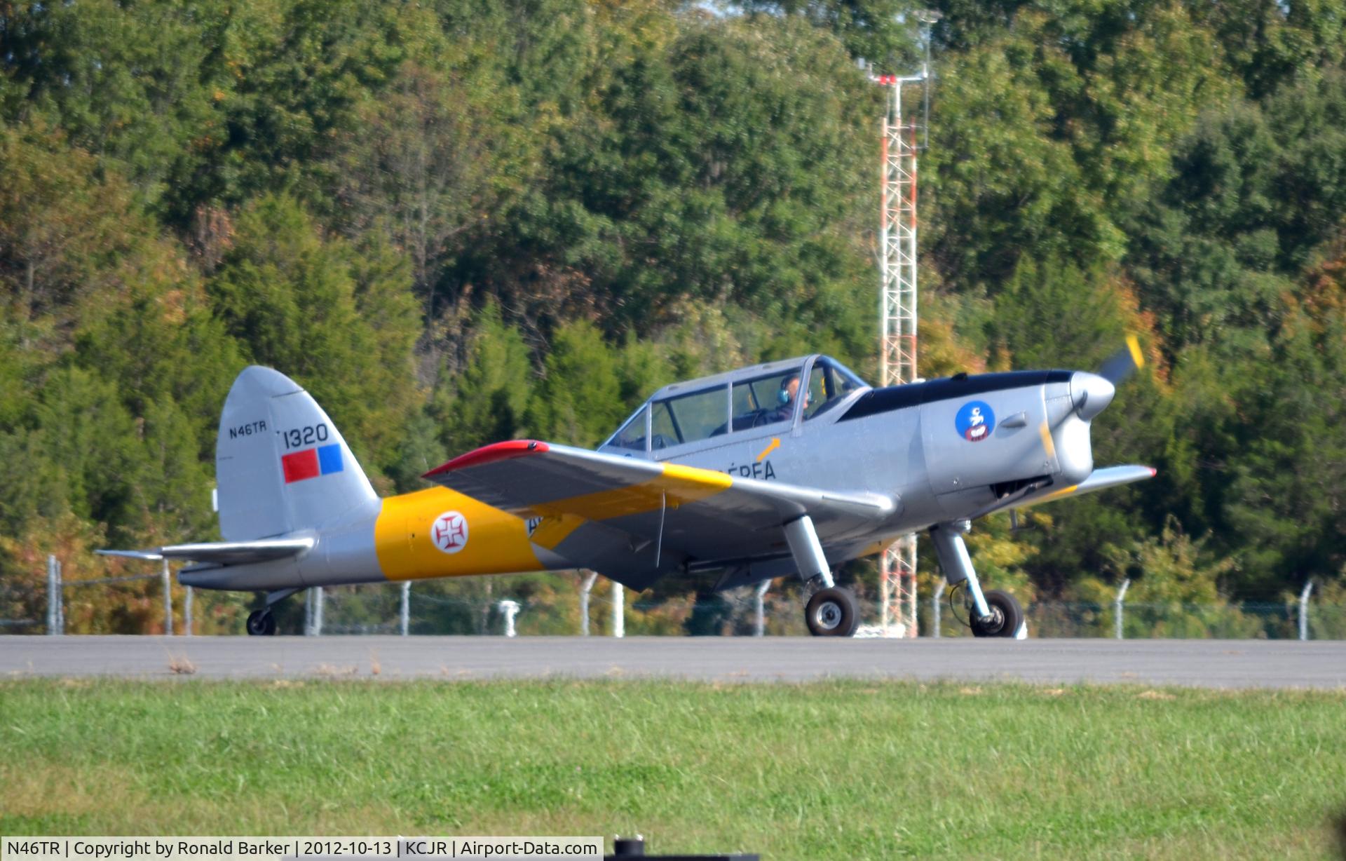 N46TR, 1955 De Havilland Canada DHC-1 Chipmunk C/N 1320, Landing - Culpeper Air Fest 2012