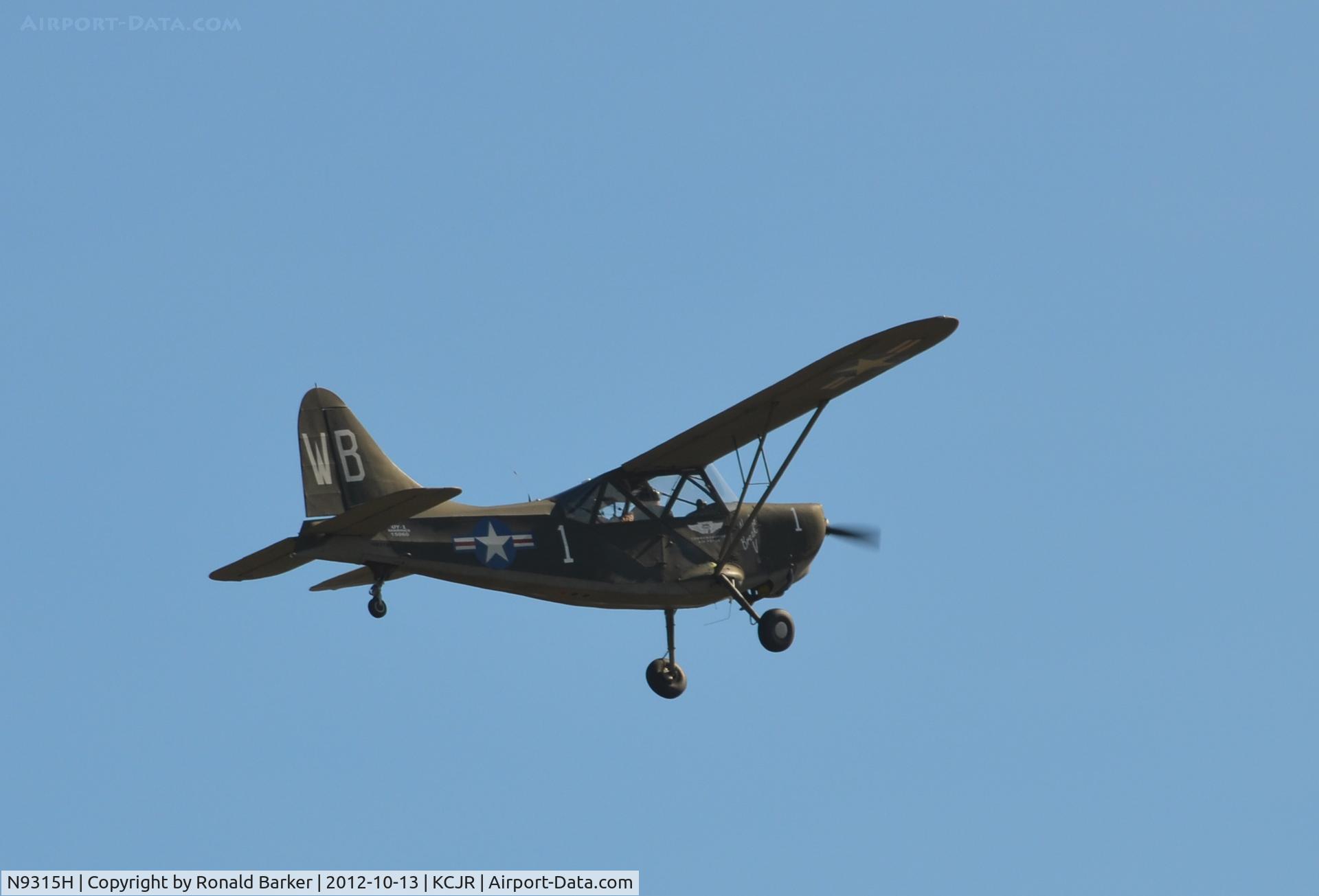 N9315H, 1949 Stinson L-5 Sentinel C/N 4215060, Takeoff - Culpeper Air Fest 2012