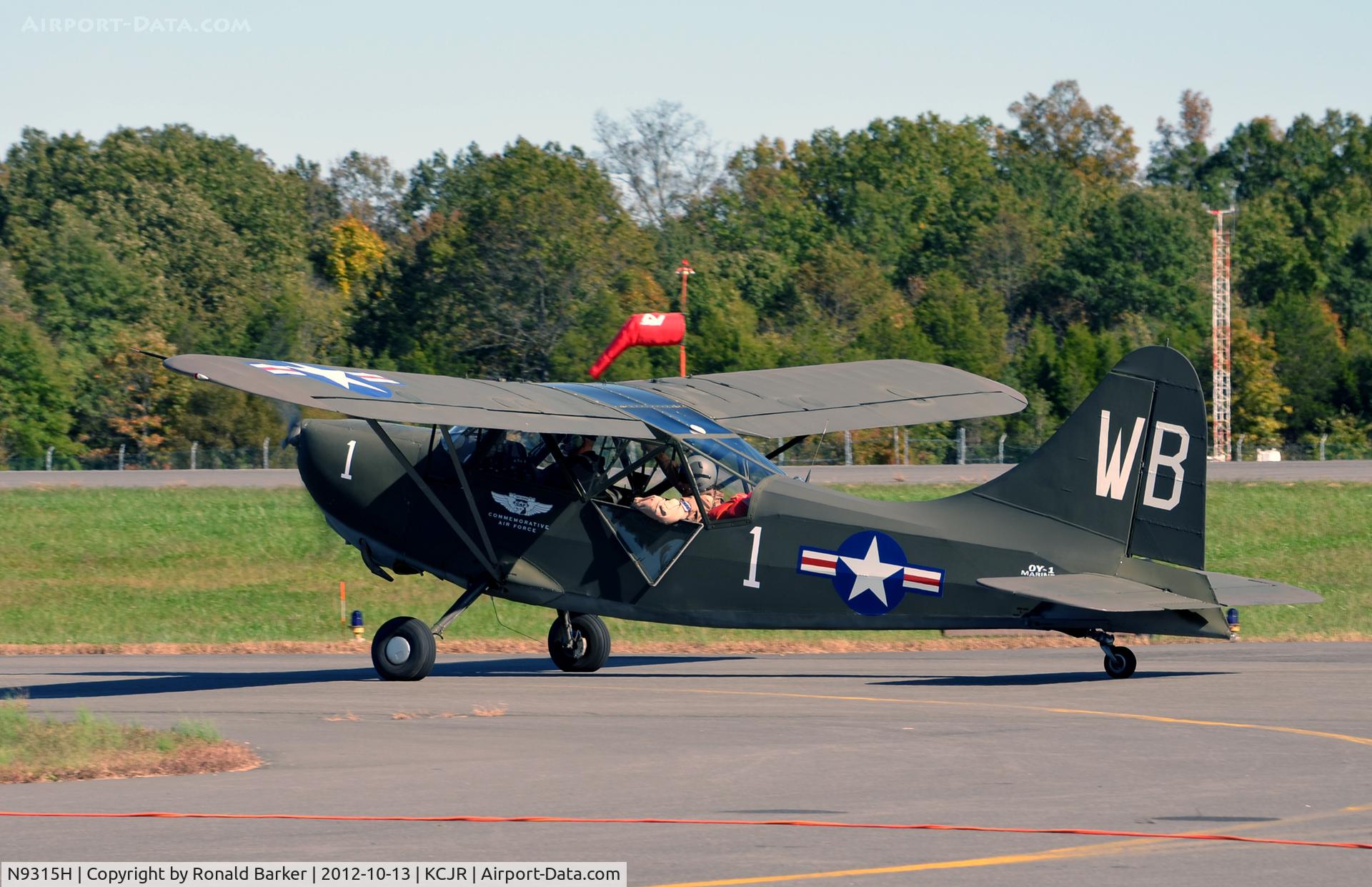 N9315H, 1949 Stinson L-5 Sentinel C/N 4215060, Taxi - Culpeper Air Fest 2012