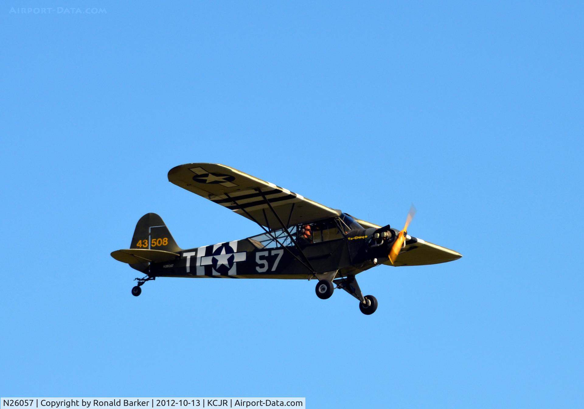 N26057, 1939 Piper J3C-65 Cub C/N 3999, Flypast - Culpeper Air Fest 2012